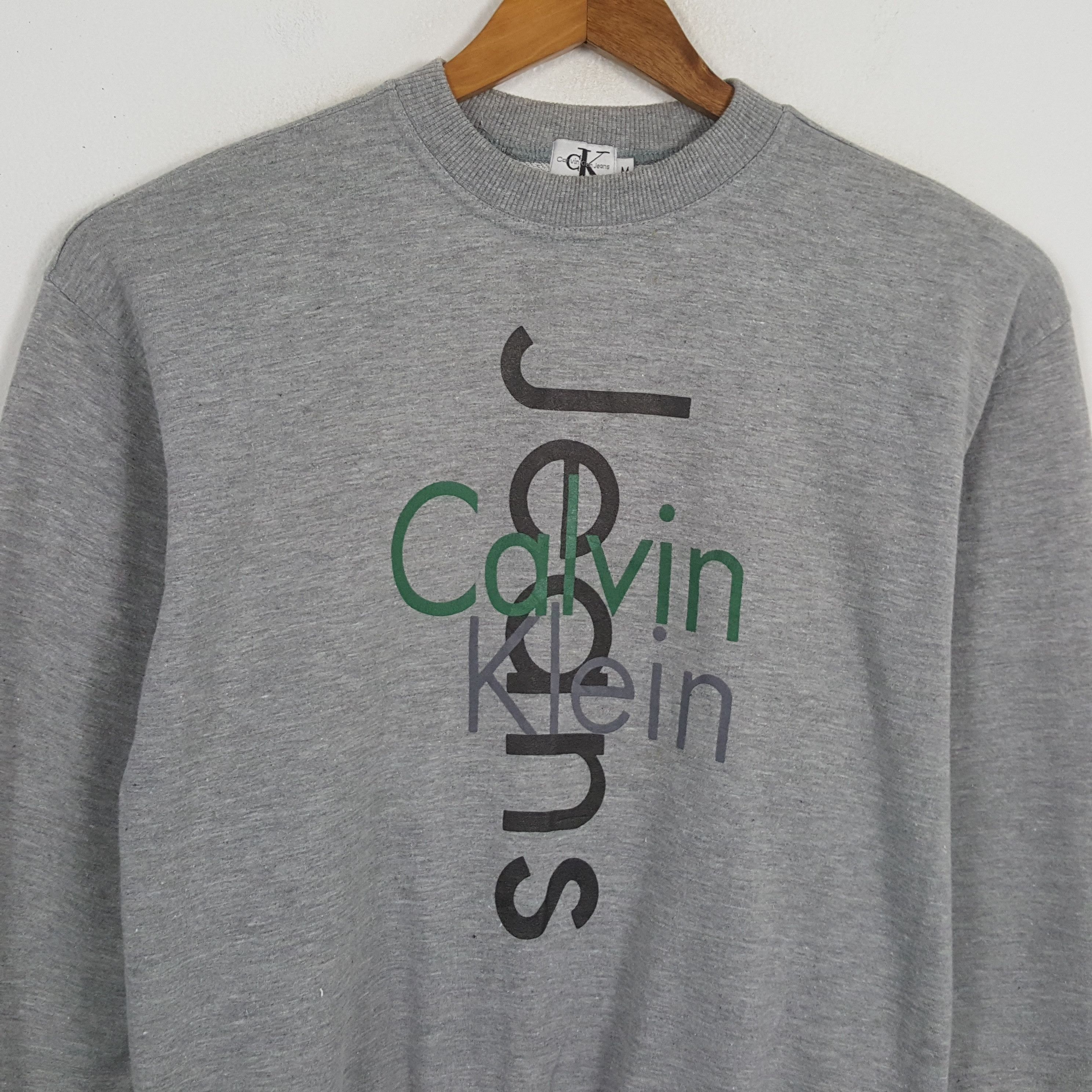 Calvin Klein × Calvin Klein 205W39NYC × Vintage Vintage CALVIN KLEIN Fashion Brand Sweatshirst Size US M / EU 48-50 / 2 - 2 Thumbnail