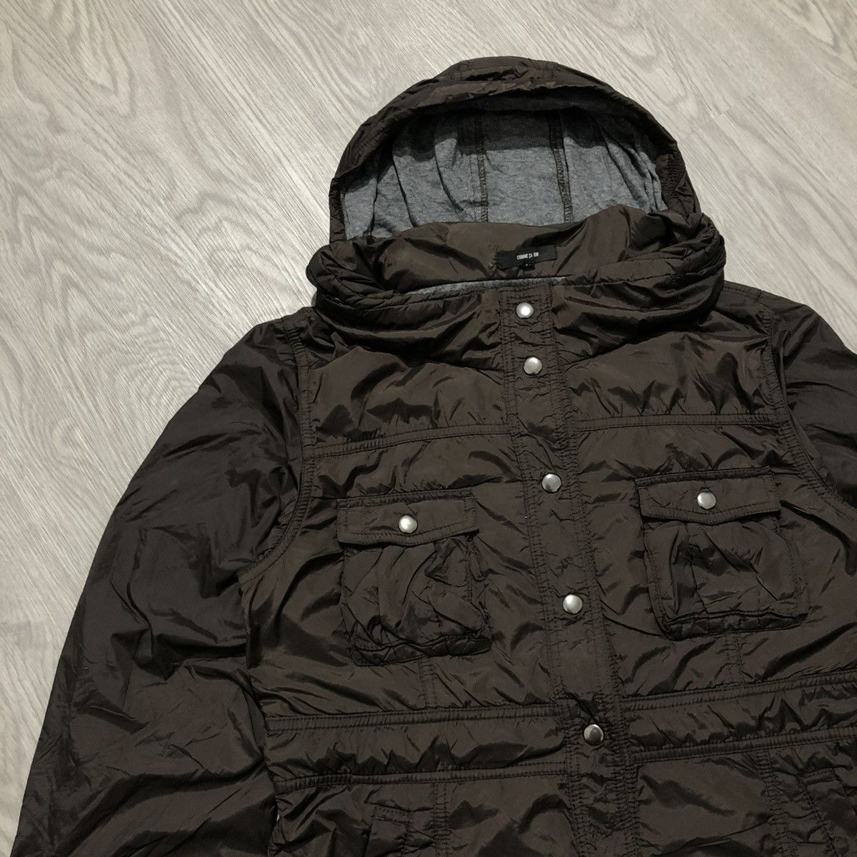 Comme Ca Ism 2000s Comme Ca Ism Jacket Luxury With Hoodie Dark Brown Size US M / EU 48-50 / 2 - 4 Thumbnail