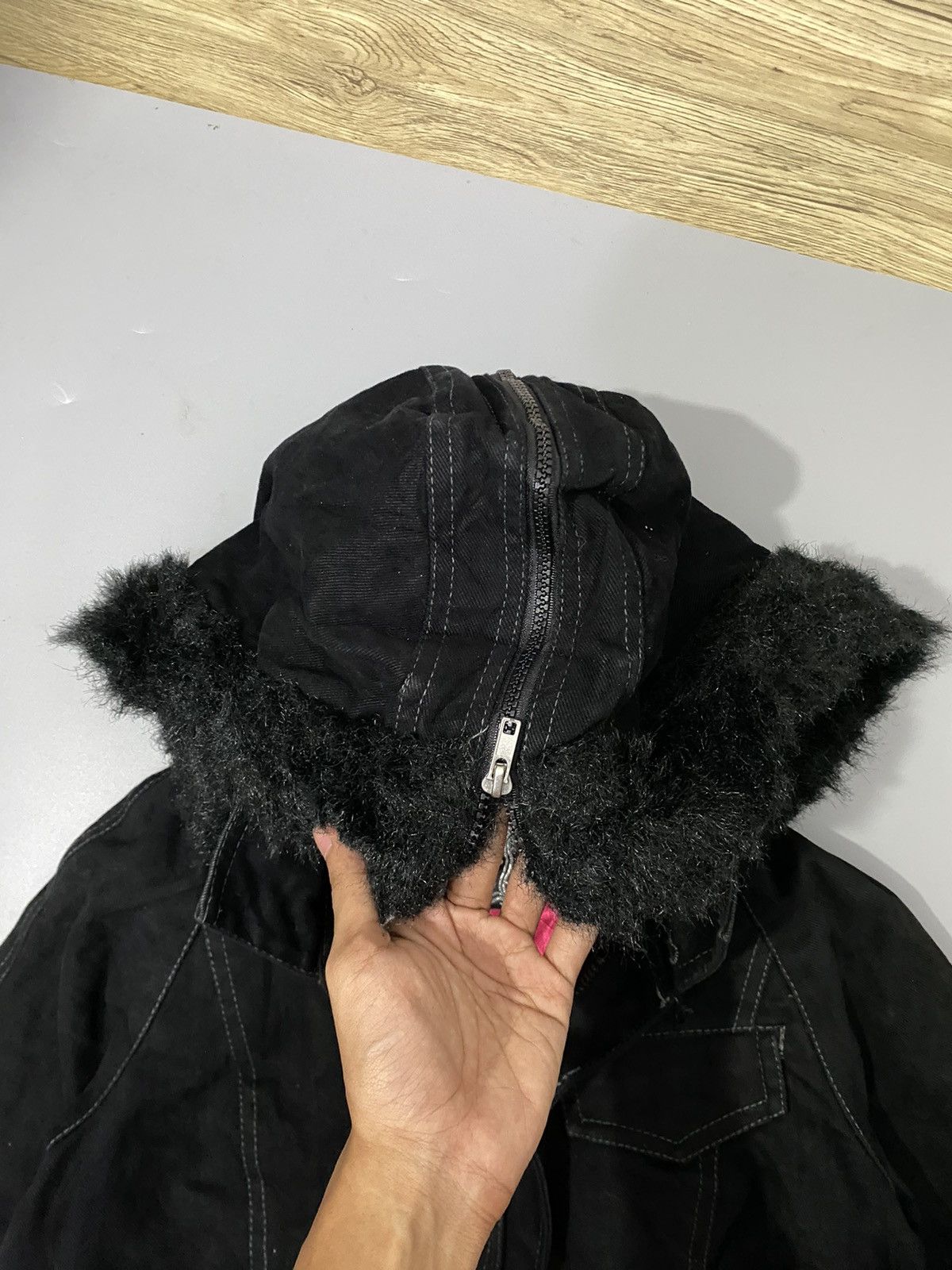 14th Addiction × If Six Was Nine × Le Grande Bleu (L.G.B.) 💥Japan💥Algonquins Fur Denim Jacket Size US M / EU 48-50 / 2 - 16 Thumbnail