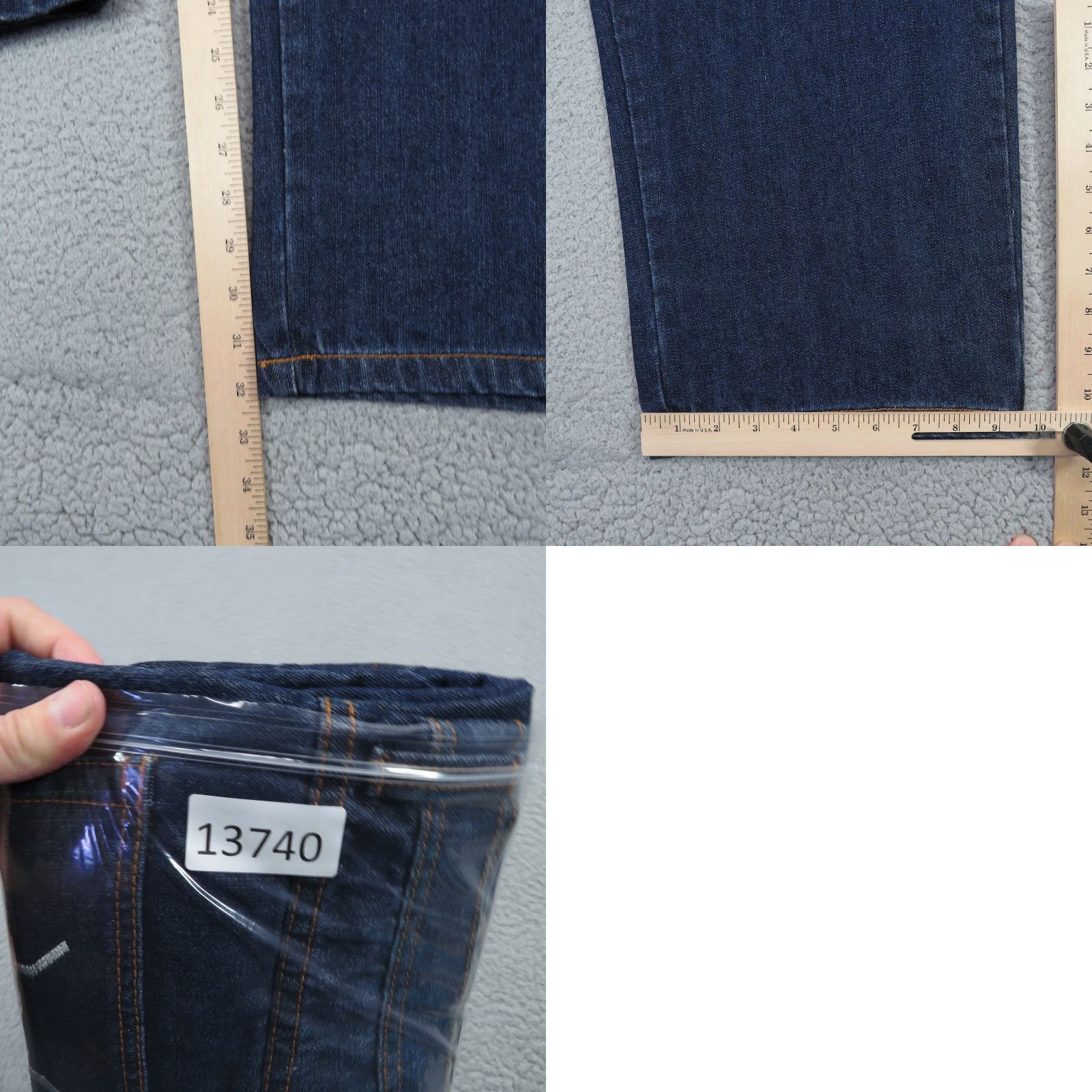 Vintage VTG Makaveli Jeans Men 38x32 Baggy Pipes Embroidered Grunge Skater Tupac 90s Rap Denim Jeans Mens 90s Hip Hop Baggy Size US 38 / EU 54 - 9 Thumbnail