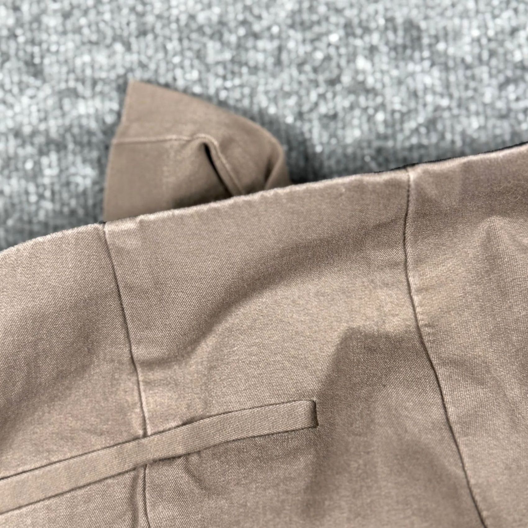 Vintage A New Day Pants Women 14 Beige WorkWear Tapered Elastic Waistband Side fly hook Zip Size 36" / US 14 / IT 50 - 5 Thumbnail