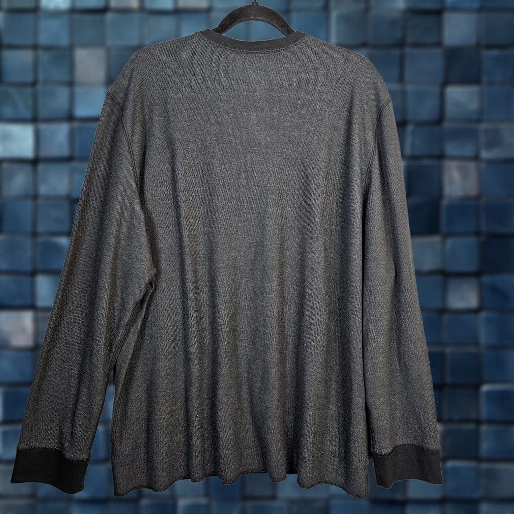 UNTUCKit UNTUCKit Schrock Dark Gray Henley Button Up Top Men’s Size XXL Shirt Men 2XL Gray Henley Button Up Shirt Mens XXL Size US XXL / EU 58 / 5 - 1 Thumbnail