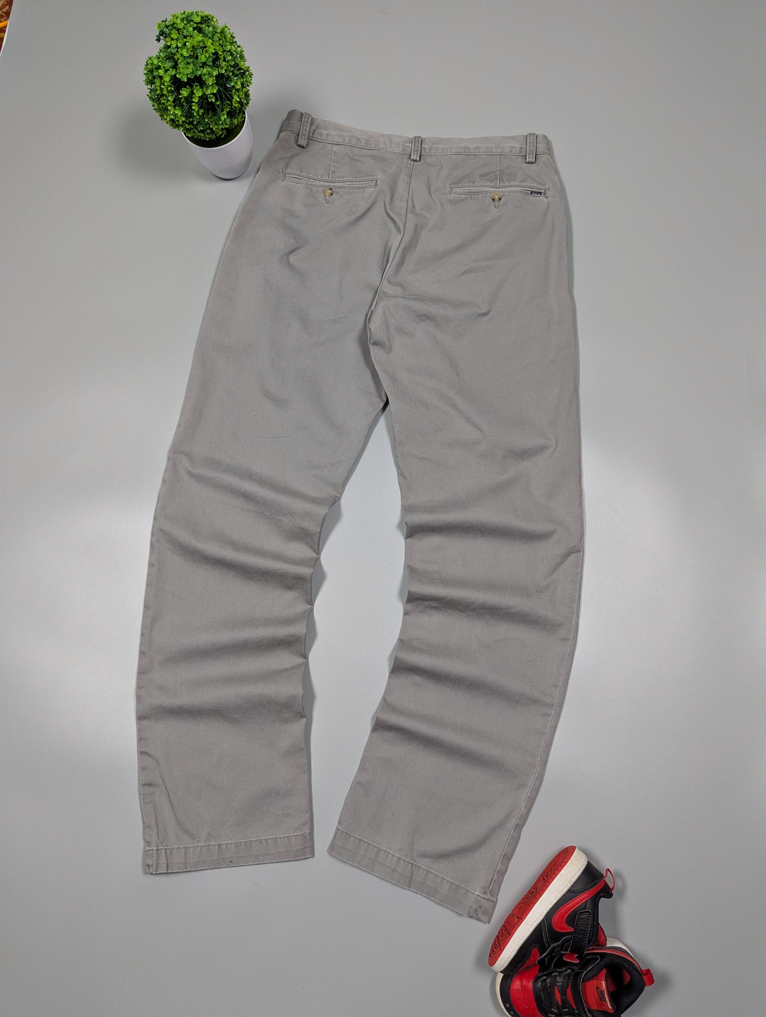 Polo Ralph Lauren × Vintage Polo Ralph Lauren Vintage Men's Gray Classic Chino Pants Size US 32 / EU 48 - 7 Thumbnail