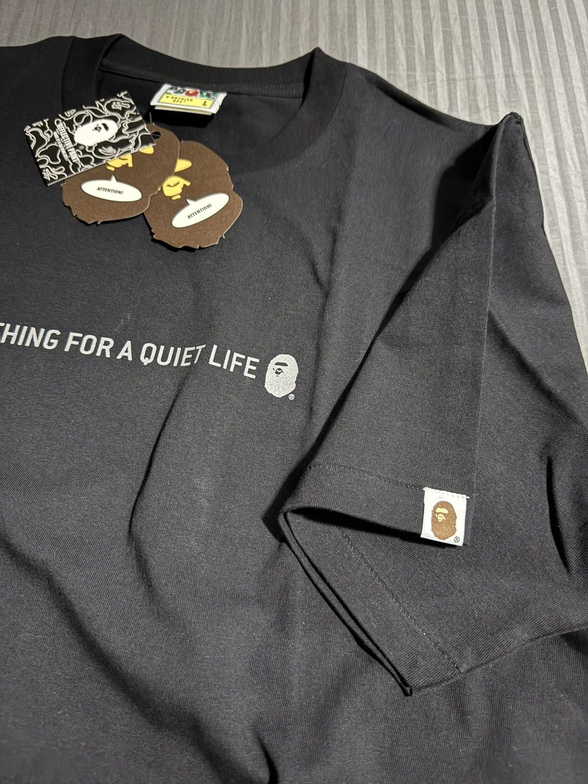 Bape Bape Anything For A Quiet Life T-Shirt Size US L / EU 52-54 / 3 - 6 Thumbnail