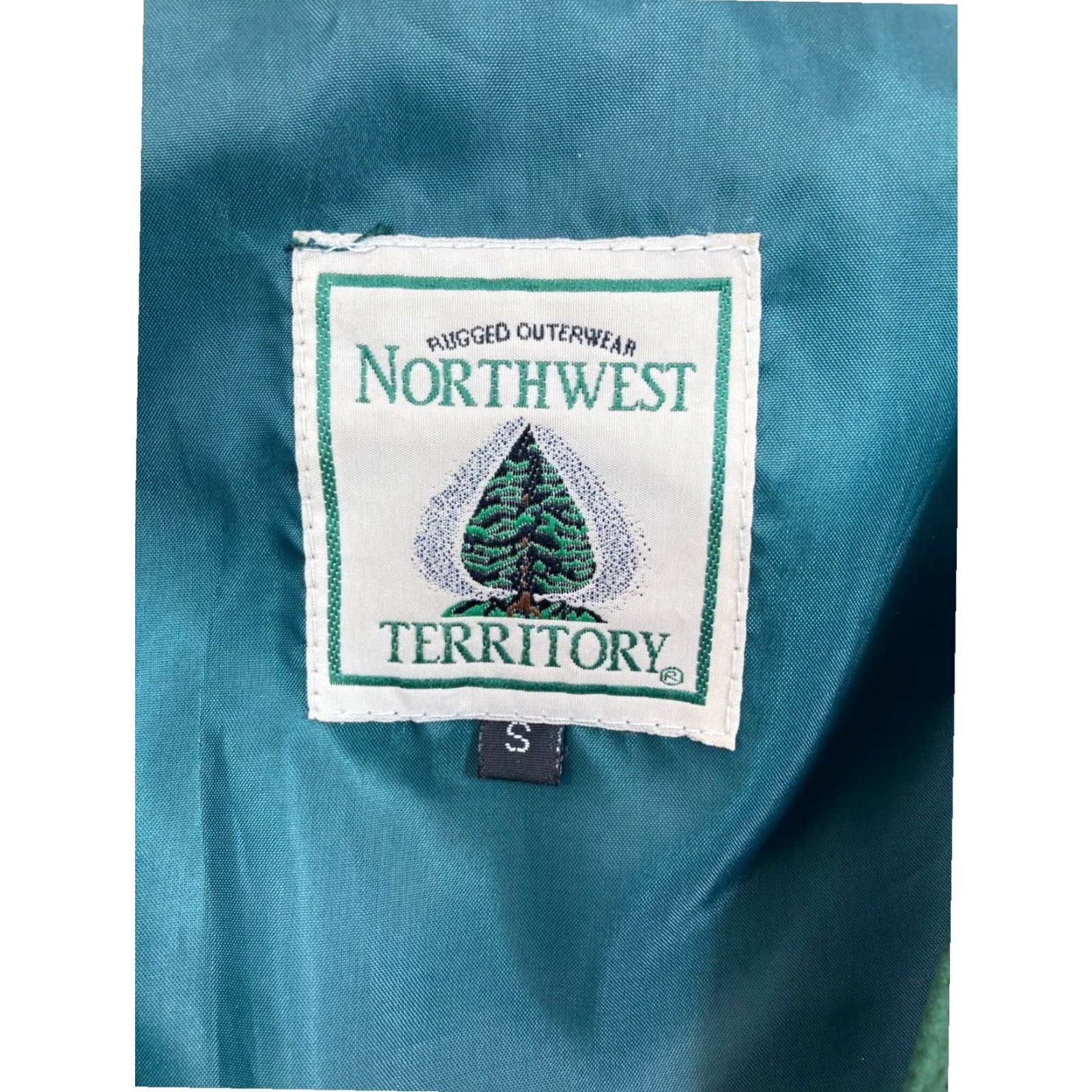 Vintage Northwest Territory Leather Vest Womens Small Green and Brown 90s Argyle Size S / US 4 / IT 40 - 2 Thumbnail
