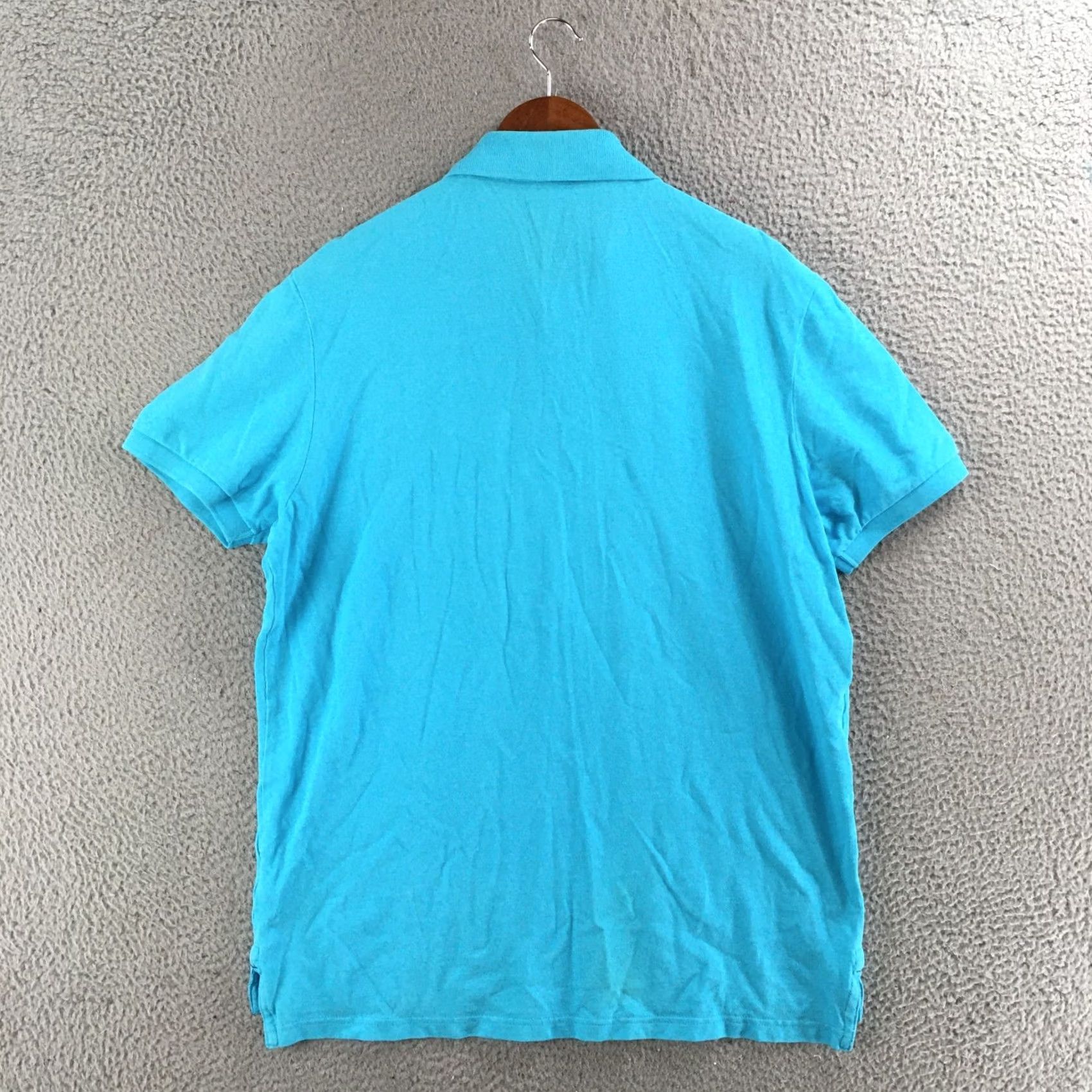 American Eagle Outfitters American Eagle Polo Shirt Mens XL Classic Fit Short Sleeve Cotton Turquoise Blue Size US XL / EU 56 / 4 - 7 Thumbnail