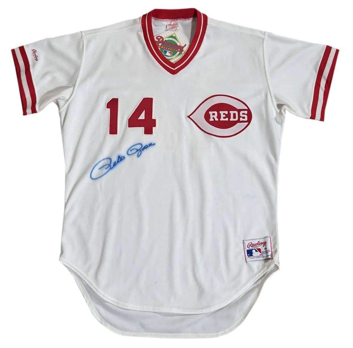 Vintage Vintage Rawlings Cincinnati Reds Pete Rose Home Jersey Size US L / EU 52-54 / 3 - 1 Thumbnail