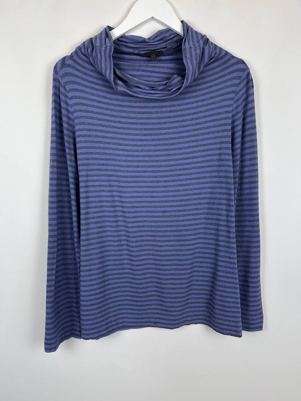 OSKA OSKA Germany Blue Striped Cowl Neck Top Size 2 M Lagenlook Size M / US 6-8 / IT 42-44 - 1 Thumbnail