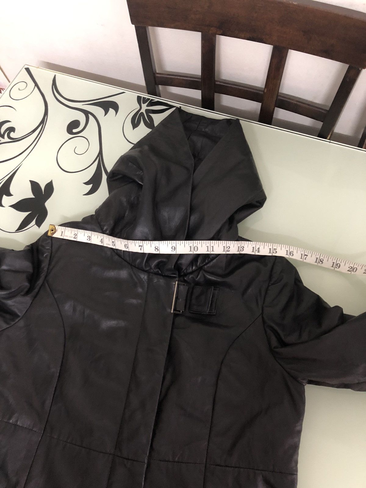 Balmain 🏴 Vintage Balmain Paris Soft Leather Long Jacket Wt Hoodie Size S / US 4 / IT 40 - 21 Thumbnail