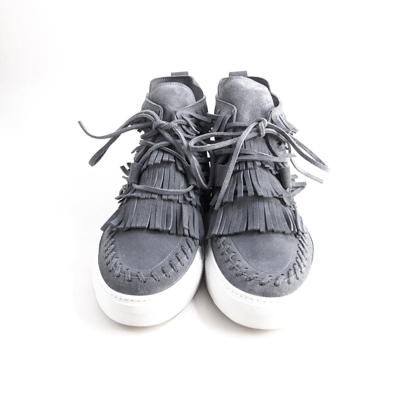 Casedei Casadei Fringe Sneakers Gray Suede Mens EU 41.5 US 8.5 Size US 8.5 / EU 41-42 - 4 Thumbnail
