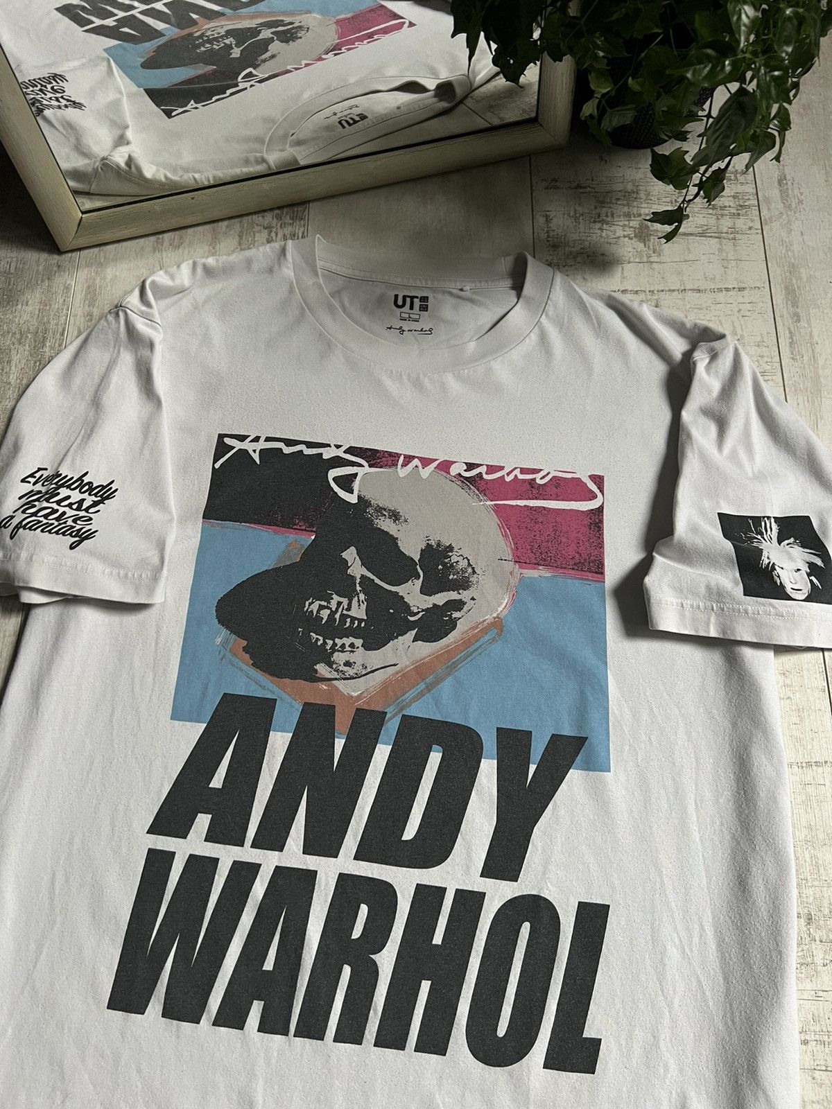 Andy Warhol × Uniqlo Andy Warhol x Uniqlo Art T-Shirt Skull Graphic RARE Size US L / EU 52-54 / 3 - 4 Thumbnail