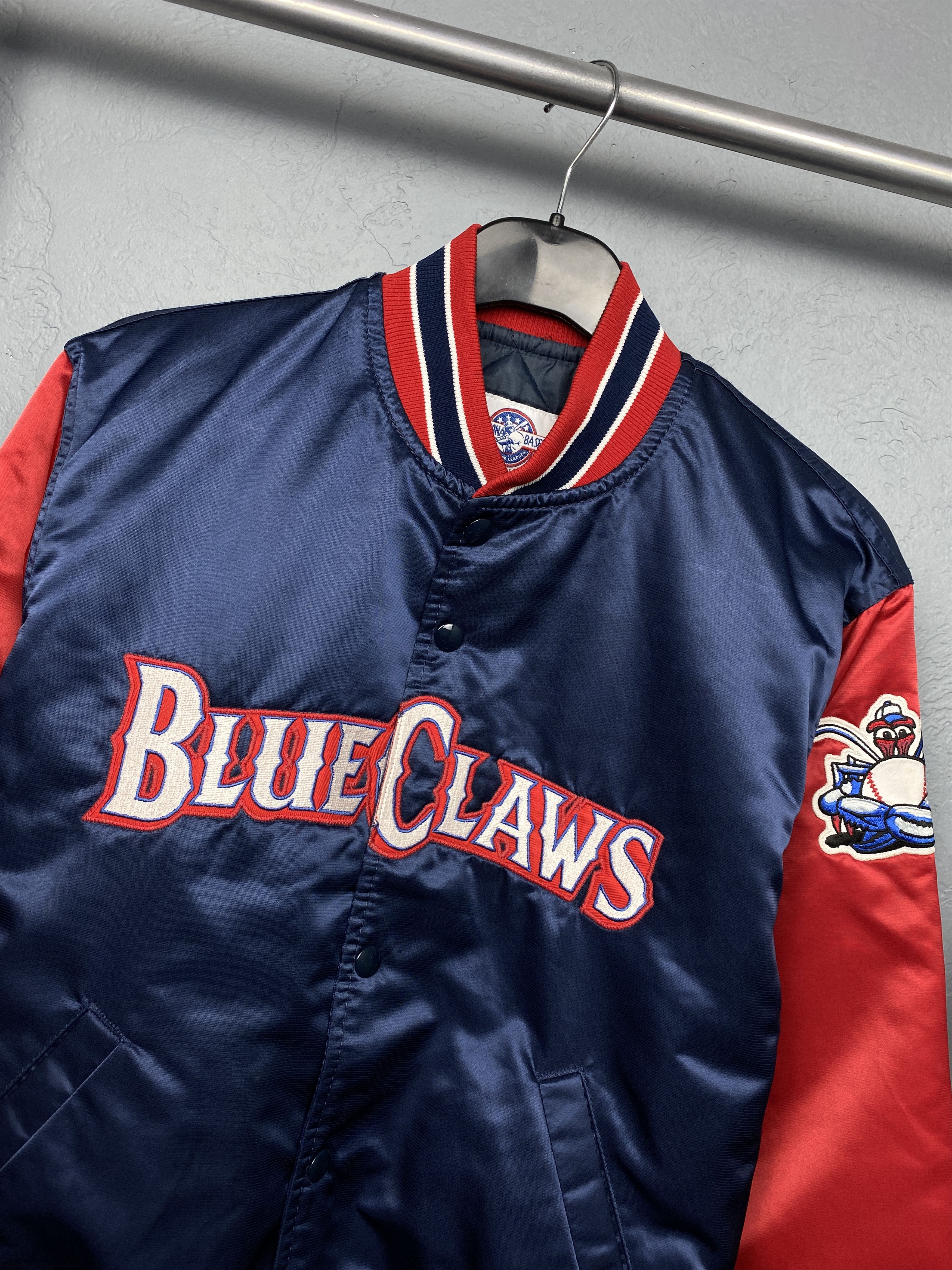 MLB Blue Claws MLB 90s Vintage Womens Nylon Bomber Jacket Size L / US 10 / IT 46 - 2 Thumbnail