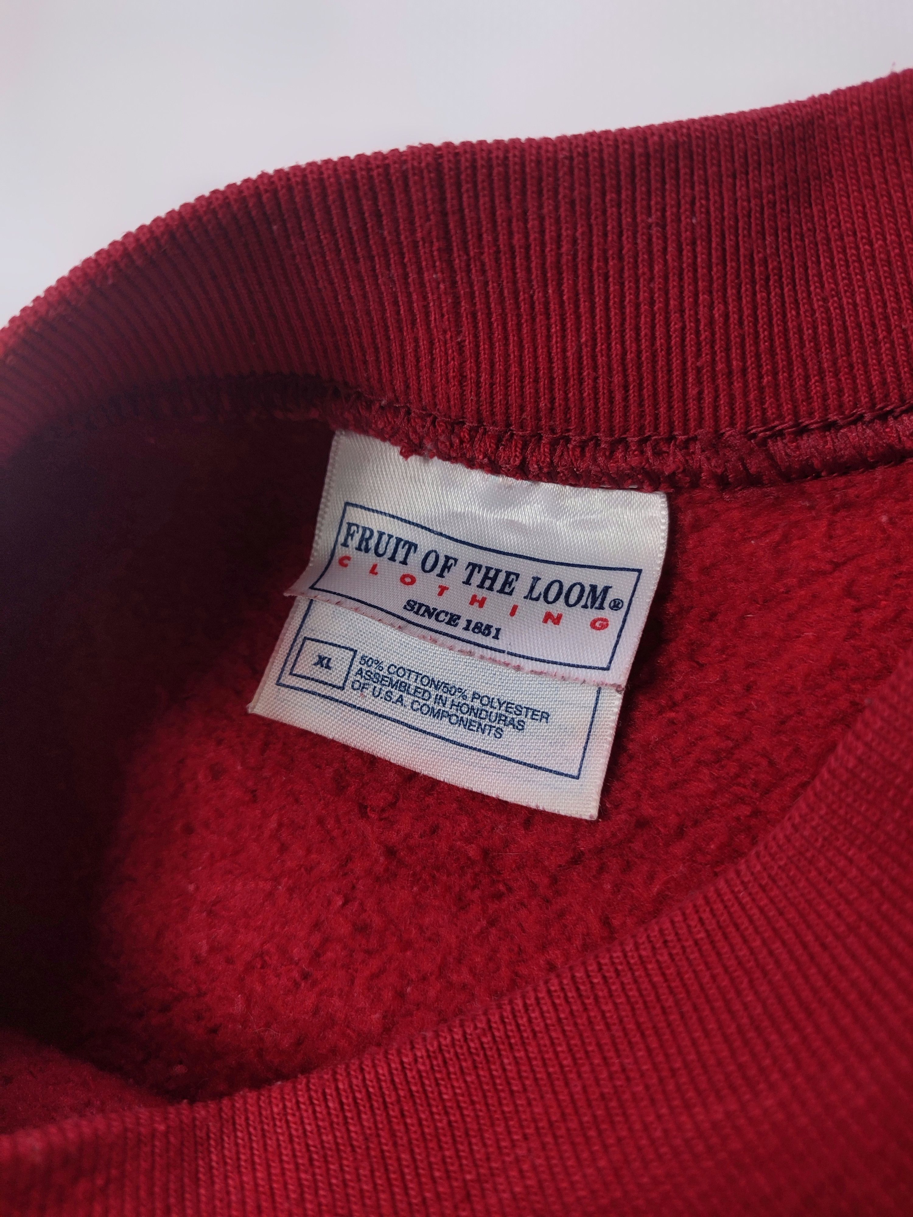Fruit Of The Loom Vintage Blank Sweatshirt Size US XL / EU 56 / 4 - 3 Thumbnail