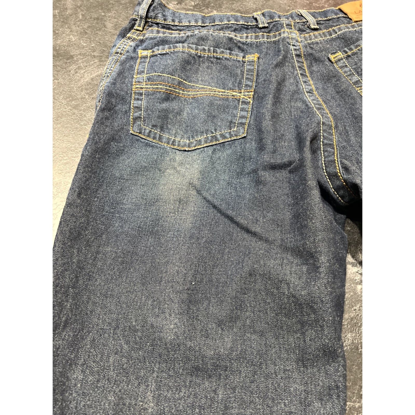 Denime LAPCO FR Jeans Flame Resistant Denim Men's 38x25 Blue Straight Regular Fit Size US 38 / EU 54 - 5 Thumbnail