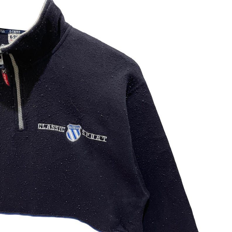 K-Swiss × Vintage Vintage 90s K-Swiss Quarter Zipper Multicolour Sweatshirt Size US M / EU 48-50 / 2 - 4 Thumbnail