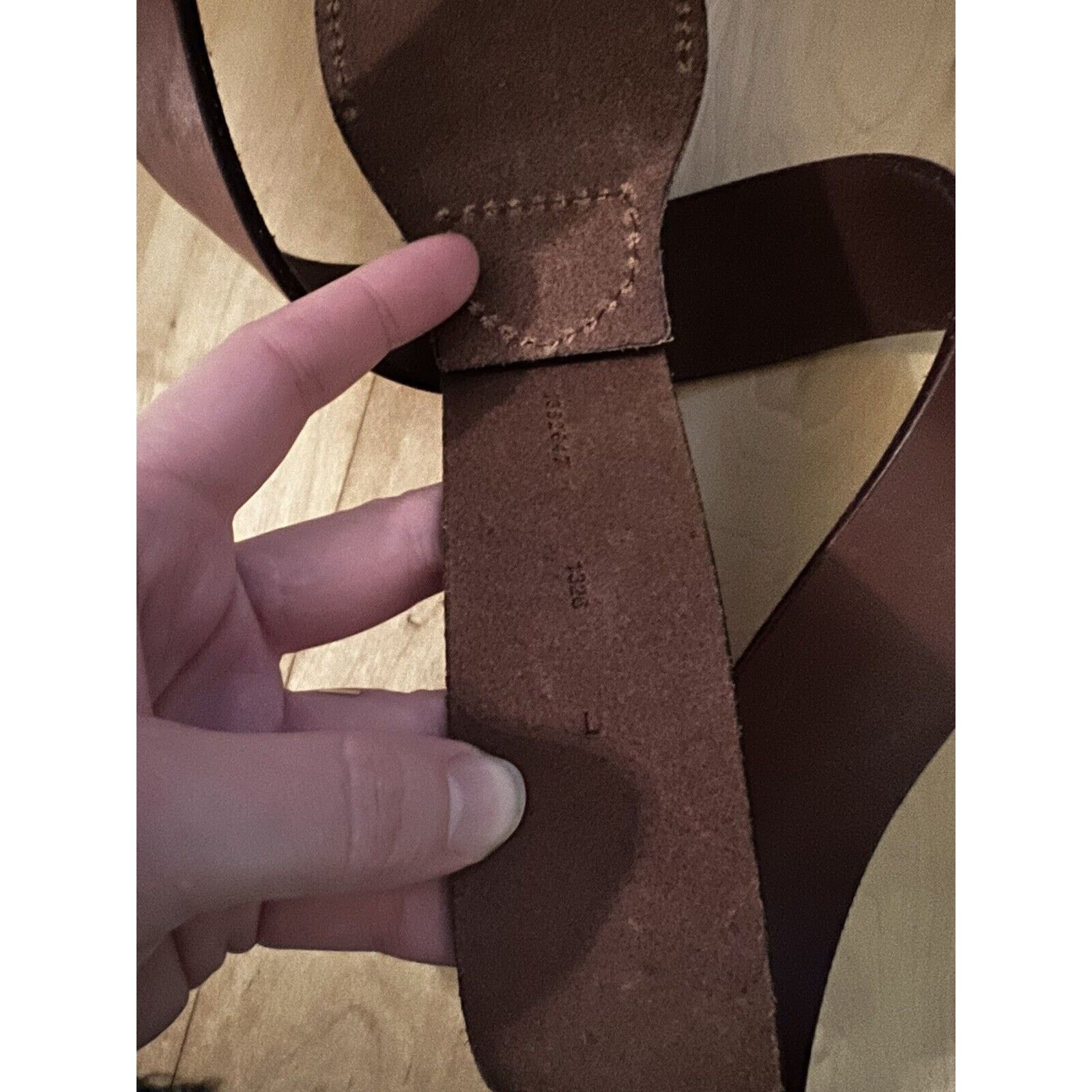 Ralph Lauren Brown leather D Ring Horsebit Equestrian L