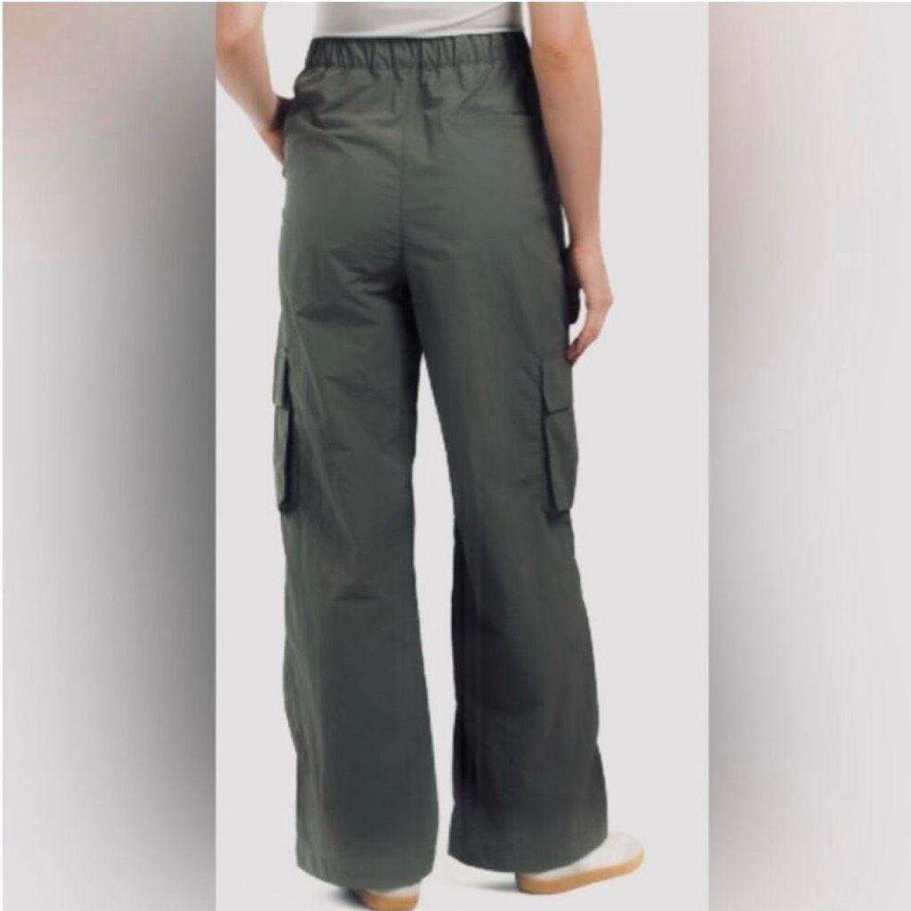 ASTR The Label WILO the Label Anthropologie Parachute Fly Cargo Wide Leg Pants Olive, Women’s S Size 26" / US 2 / IT 38 - 2 Thumbnail
