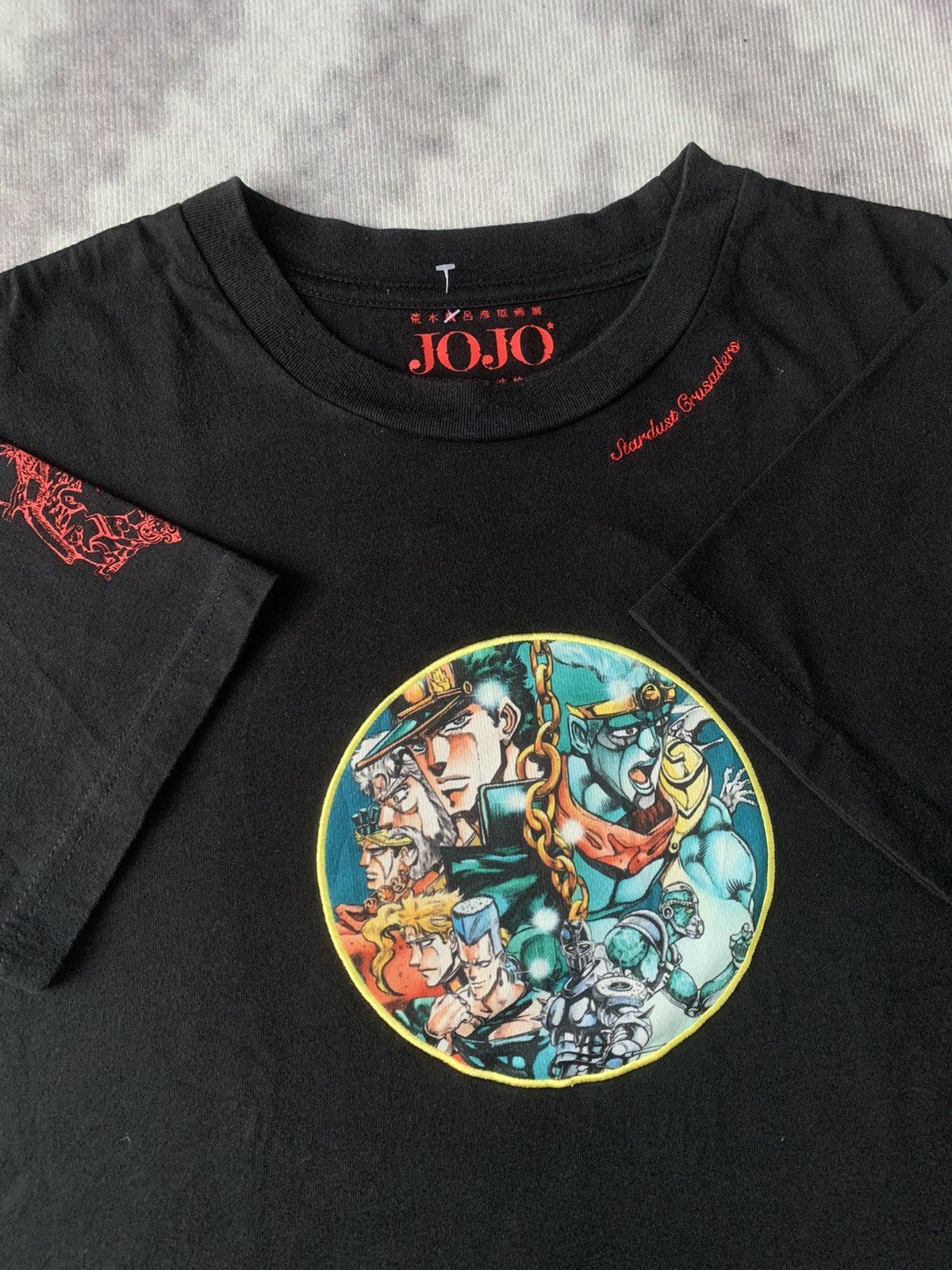 Anime Jojo Bizzare Adventure Exhibition Embroidery Anime Tshirt Size US L / EU 52-54 / 3 - 3 Thumbnail