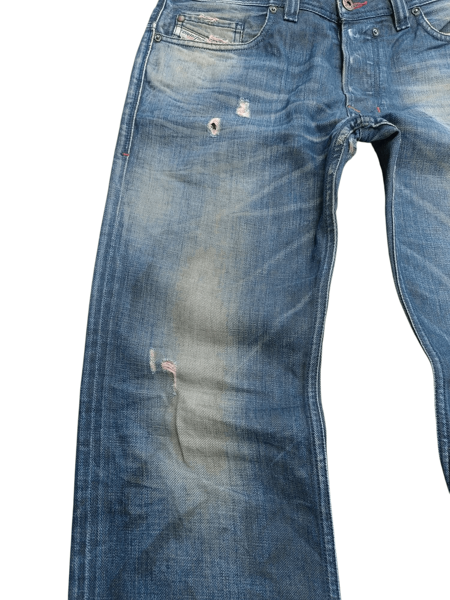 Diesel × Vintage Vintage Diesel Distressed Whiskers Faded Denim E264 Size US 32 / EU 48 - 6 Thumbnail