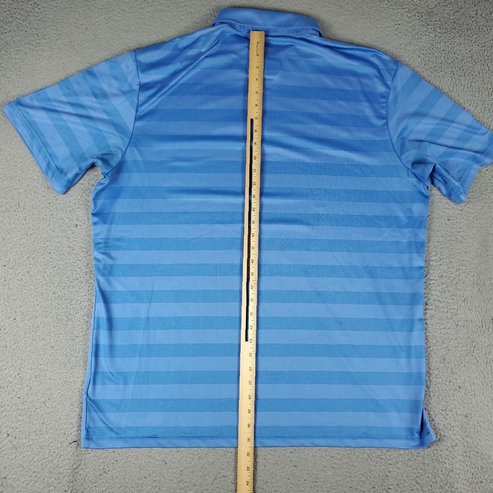 Adidas Adidas Polo Shirt Mens XL Blue Striped Casual Golf Short Sleeve Shirt Size US XL / EU 56 / 4 - 4 Thumbnail