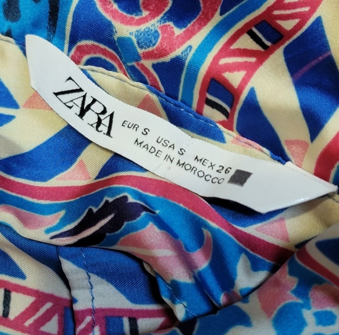 Zara ZARA Strappy Paisley Floral Print Scarf Mini Dress Size S / US 4 / IT 40 - 5 Thumbnail