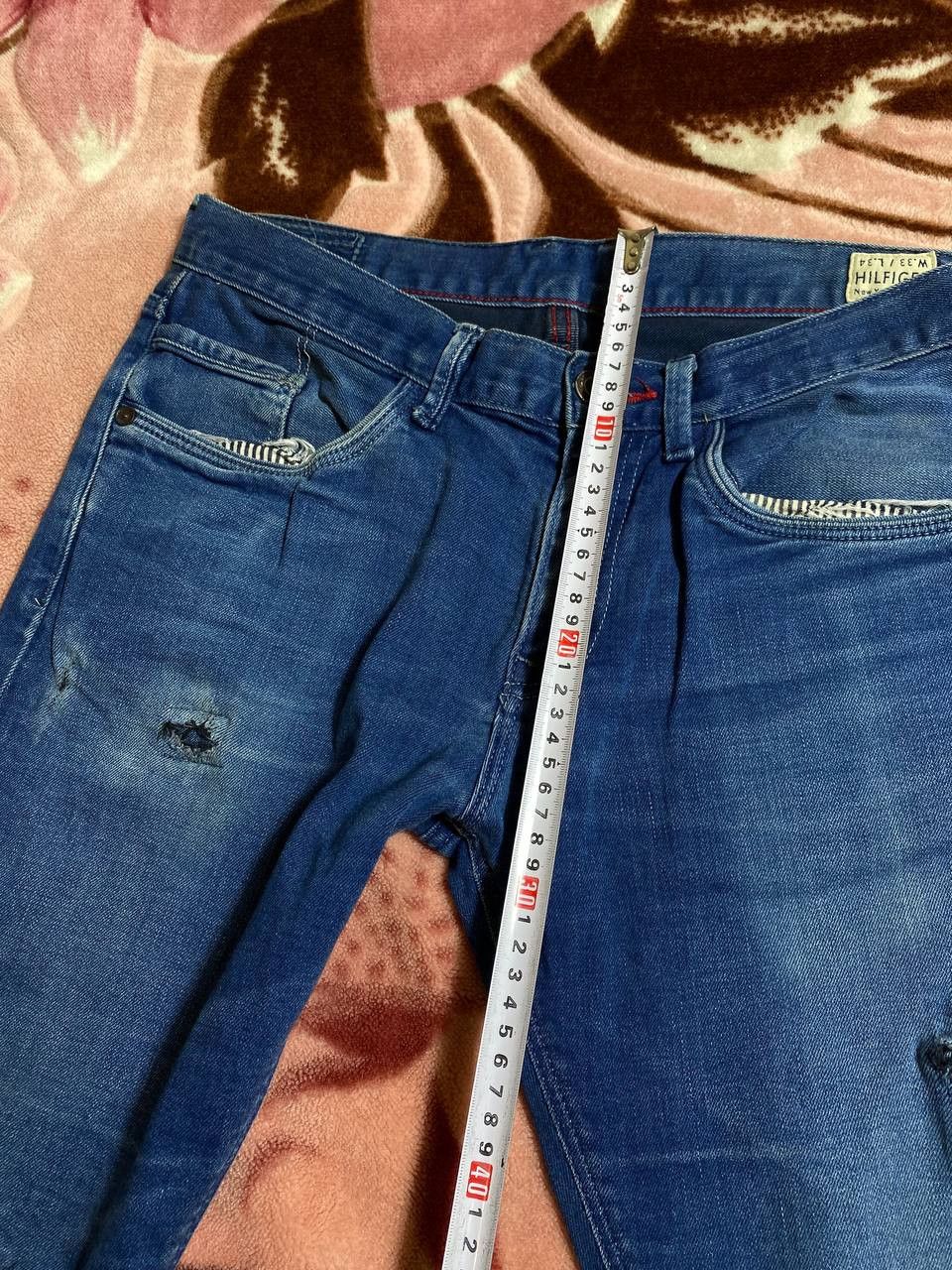 Tommy Hilfiger Crazy Crash Tommy Hilfiger Dirty Baggy Faded Distressed Jean Size US 33 - 9 Thumbnail