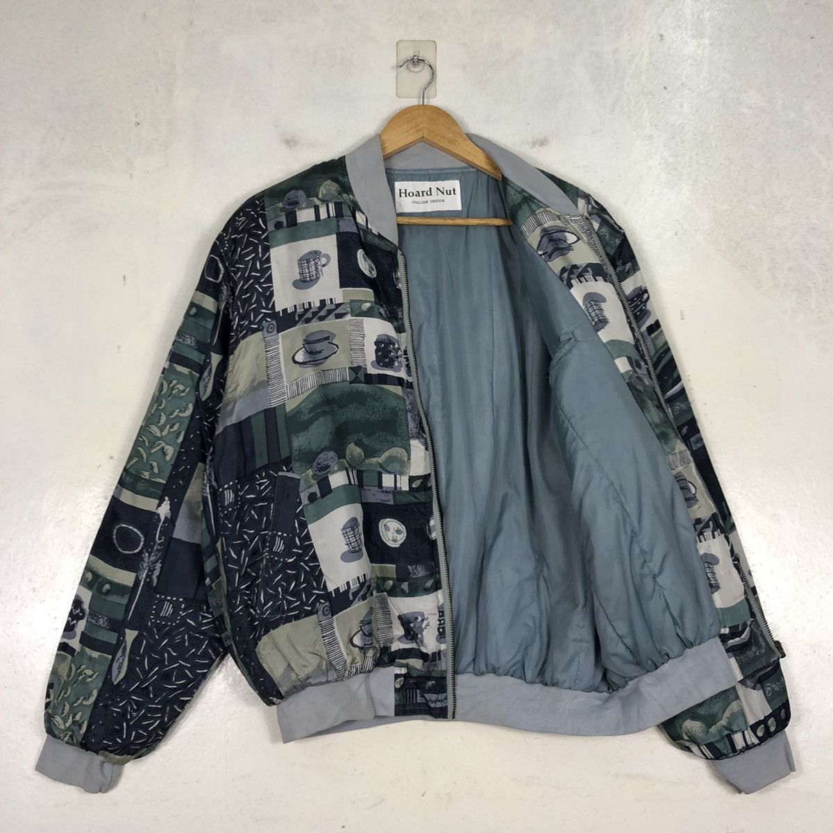 Vintage Hoard Nut Italian Design All Over Print Bombers Size US M / EU 48-50 / 2 - 9 Thumbnail