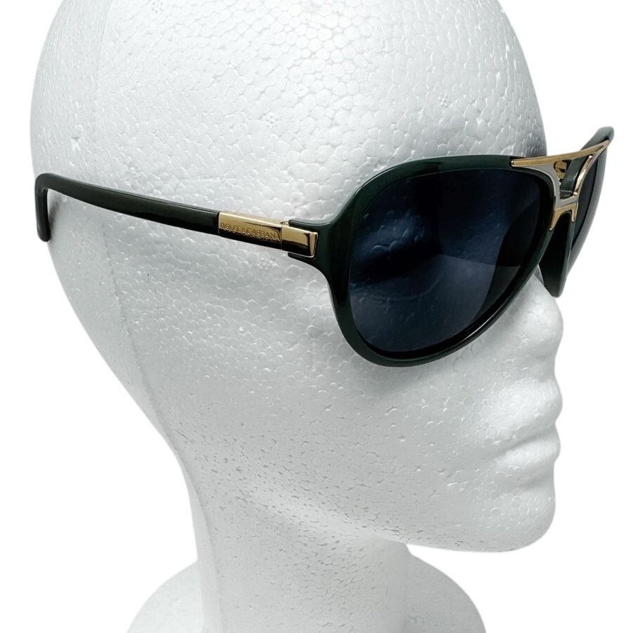 Dolce & Gabbana Dolce & Gabbana Sunglasses Green Gold Pilot Aviator w/ case+ Size ONE SIZE - 12 Thumbnail