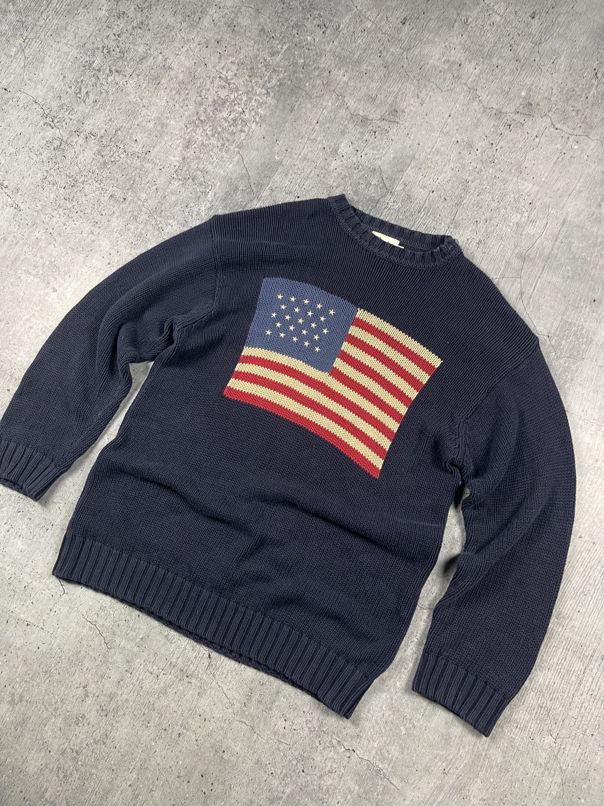 Polo Ralph Lauren × Vintage Vintage big logo USA SWEATER Polo Ralph style Size US L / EU 52-54 / 3 - 1 Thumbnail