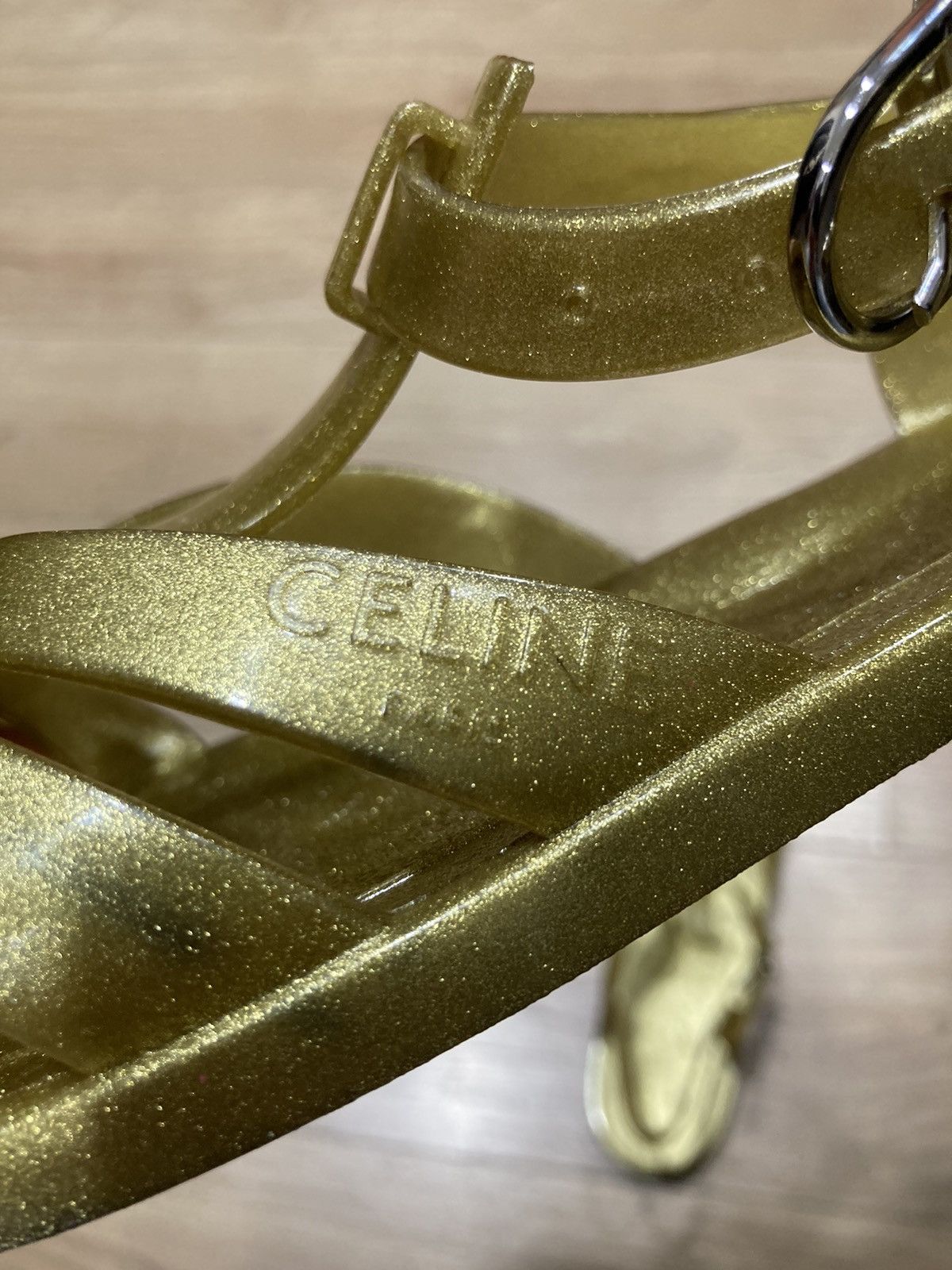 Celine Celine Gold Sandals Size:IT44 Size US 11 / EU 44 - 6 Thumbnail