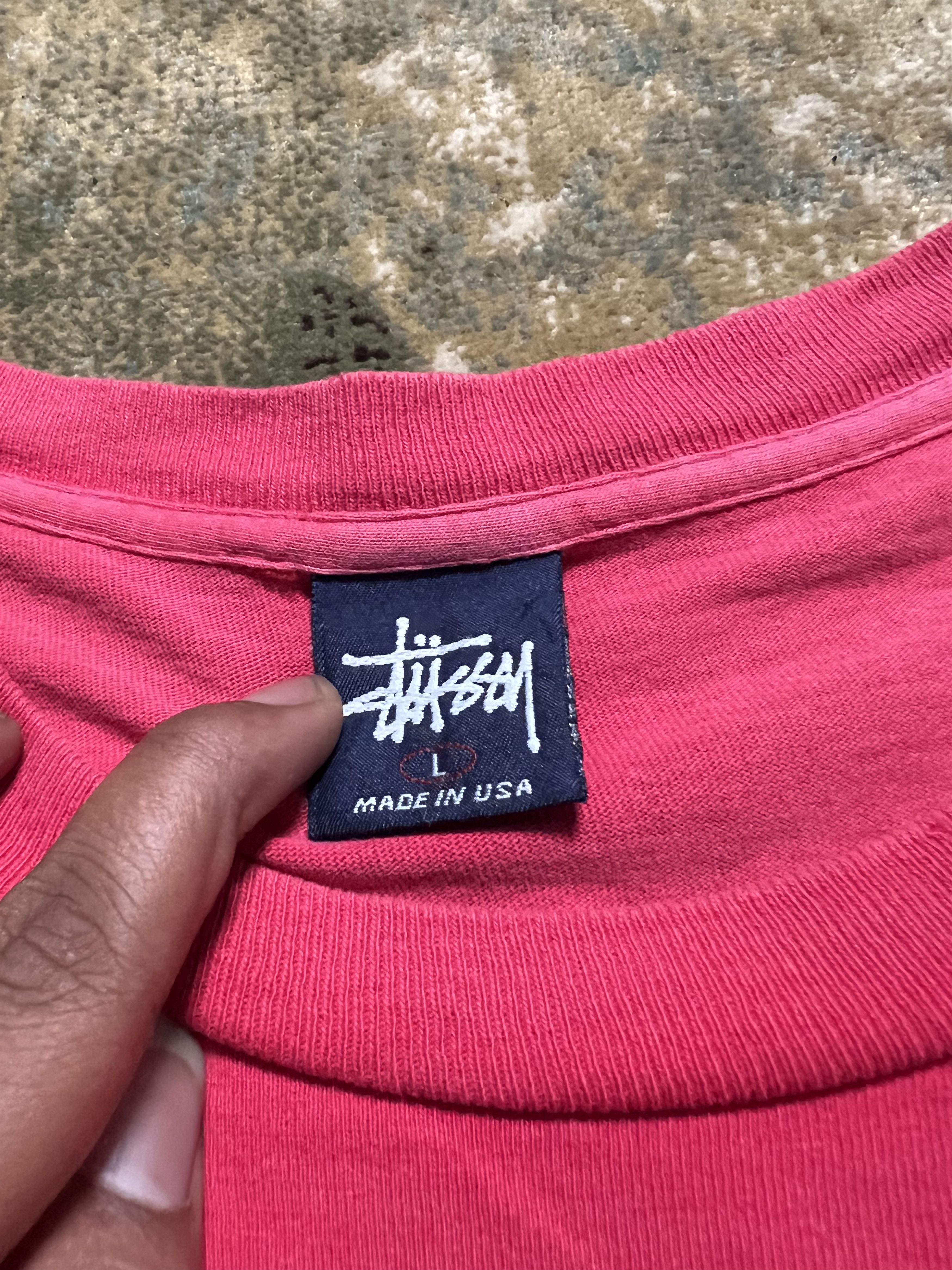 Stussy × Vintage 90s Stussy Spell Out Iconic Logo Tshirt Tee y2k style Size US M / EU 48-50 / 2 - 4 Thumbnail