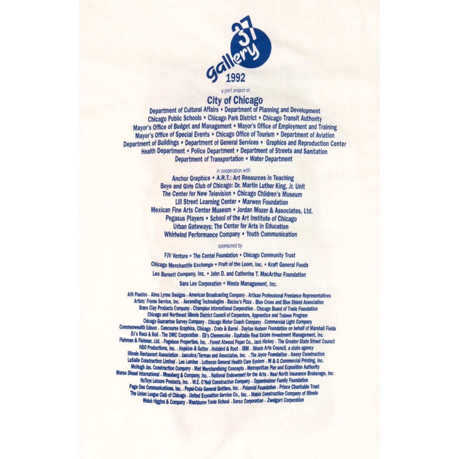 Fruit Of The Loom Vintage Picasso Art Gallery 37 Single Stitch T-Shirt 1992 White Unisex Adults X-Large Short Sleeve Cotton T-Shirt Mens Womens Girls Boys Size US XL / EU 56 / 4 - 4 Thumbnail
