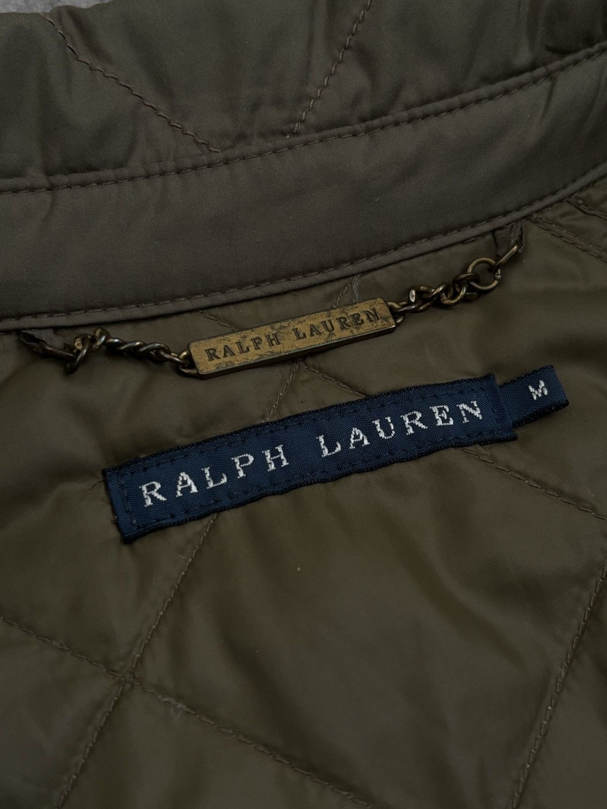 Ralph Lauren Ralph Lauren Olive Green Down & Feather Quilted Zip Jacket Size M / US 6-8 / IT 42-44 - 15 Thumbnail