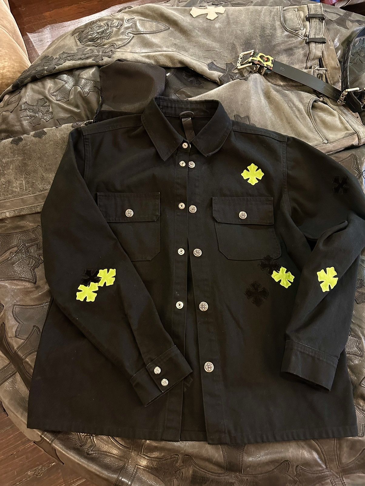 Chrome Hearts CHROME HEARTS DENIM PATCH JACKET 4GSELLER 1/1 Size US L / EU 52-54 / 3 - 2 Thumbnail