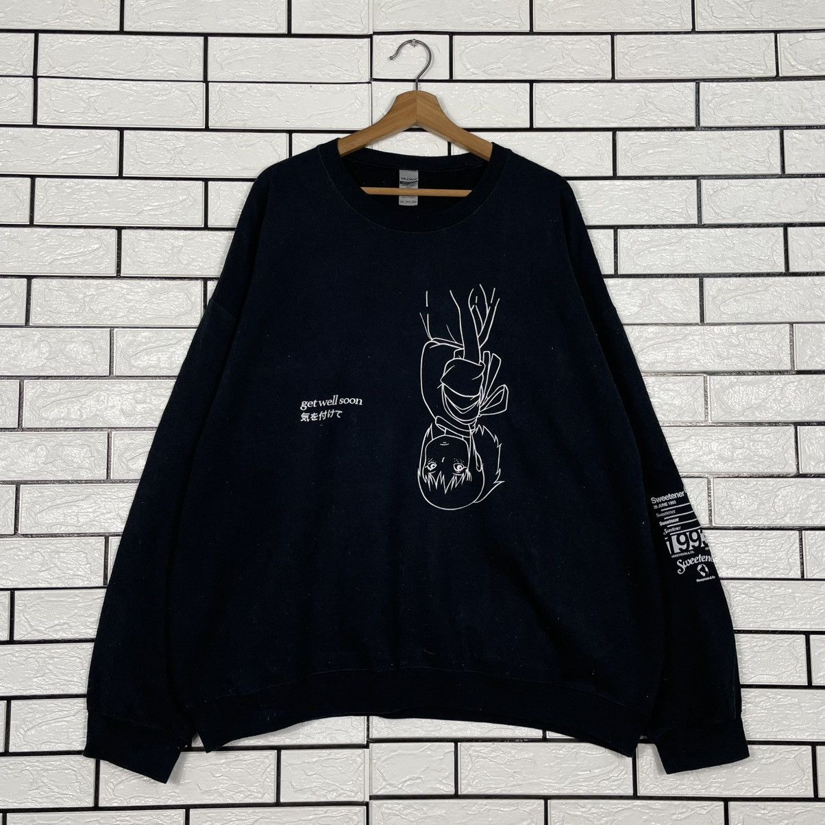 Japanese Brand Get Well Soon Crewneck Sweatshirt Size US XXL / EU 58 / 5 - 1 Thumbnail