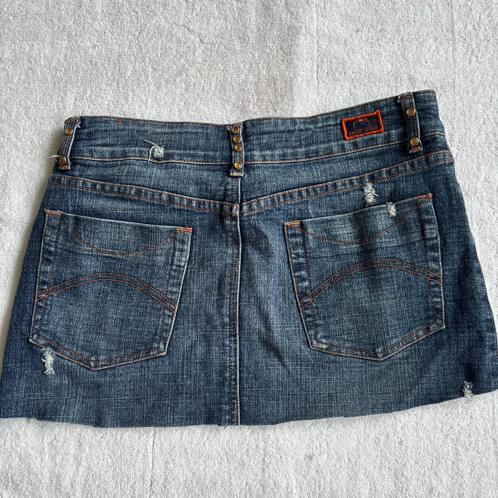 Other y2k vintage denim studded mini skirt Size 30" / US 8 / IT 44 - 1 Thumbnail