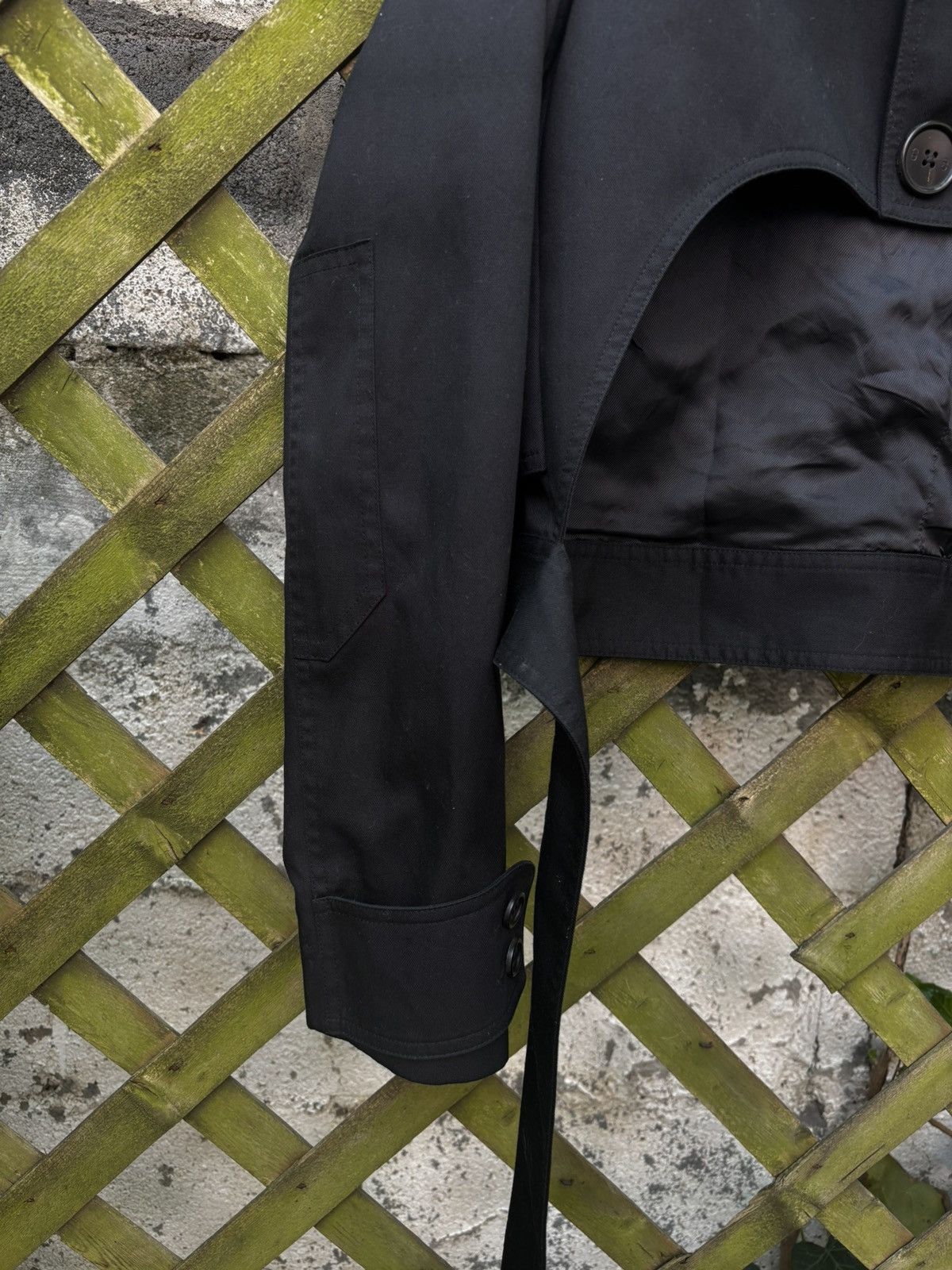 Dior × Hedi Slimane Dior Homme SS07 Runway Cropped Trench Coat Size US S / EU 44-46 / 1 - 9 Thumbnail