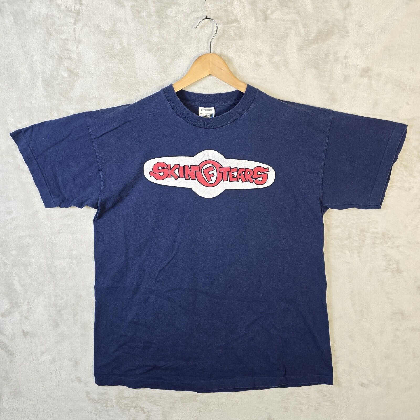 Fruit Of The Loom Vintage 90s Skin Of Tears Blinded Punk Band Shirt XL RARE Size US XL / EU 56 / 4 - 2 Thumbnail