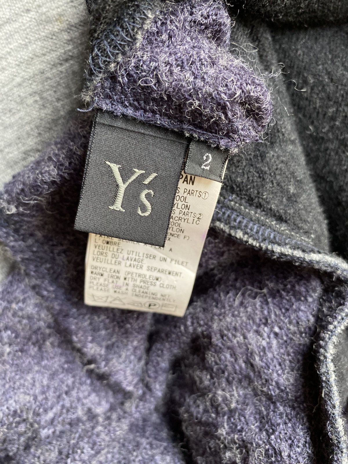 Y's Y’s Yohji Yamamoto Gray Layered Hem Knit Top Size XS / US 0-2 / IT 36-38 - 10 Thumbnail