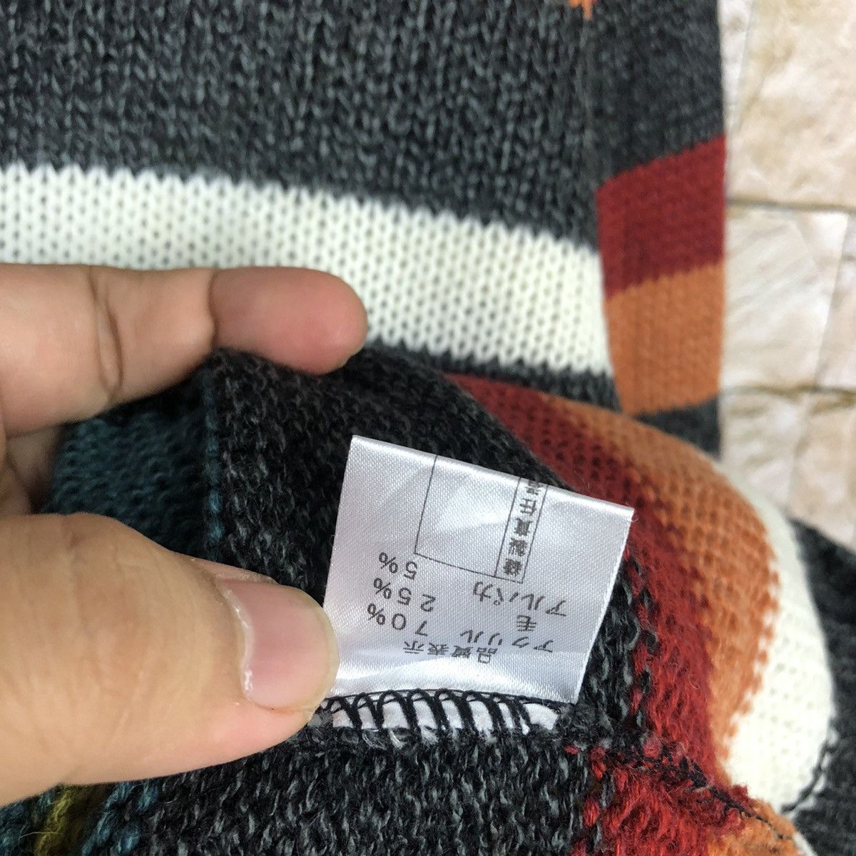 Japanese Brand CONSTABULL Multicolor stripe Hoodie Knitwear #A469 Size M / US 6-8 / IT 42-44 - 11 Thumbnail