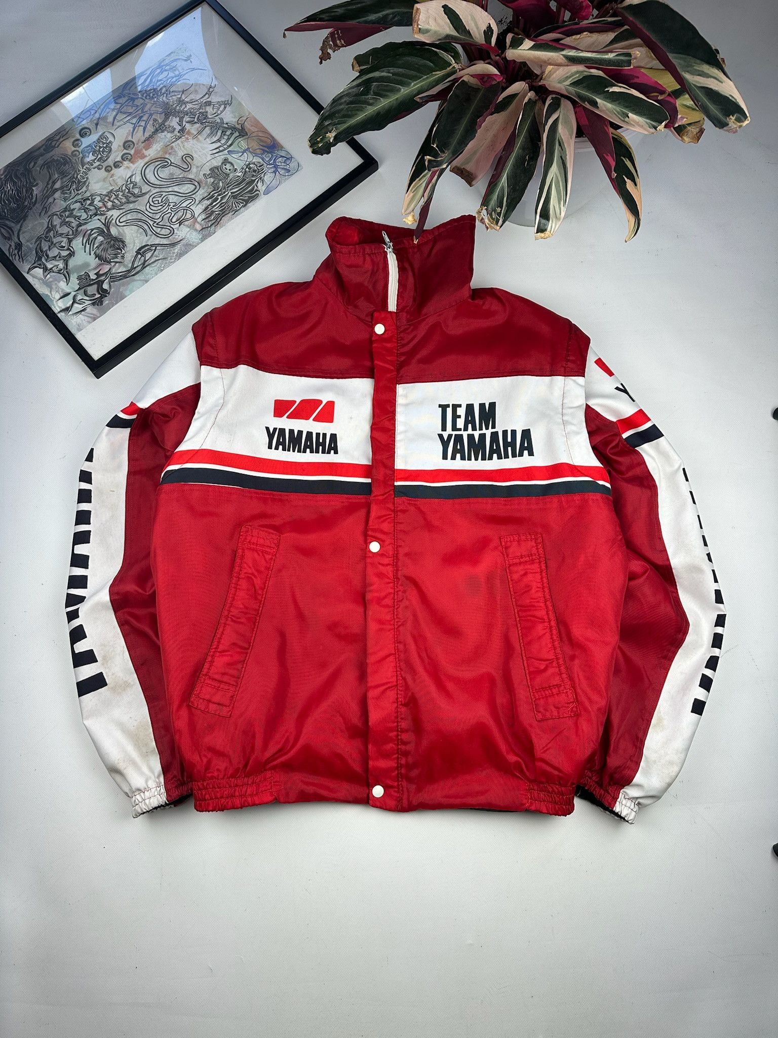 NASCAR Vintage Yamaha racing jacket 2 in 1 vest Size US XXL / EU 58 / 5 - 2 Thumbnail