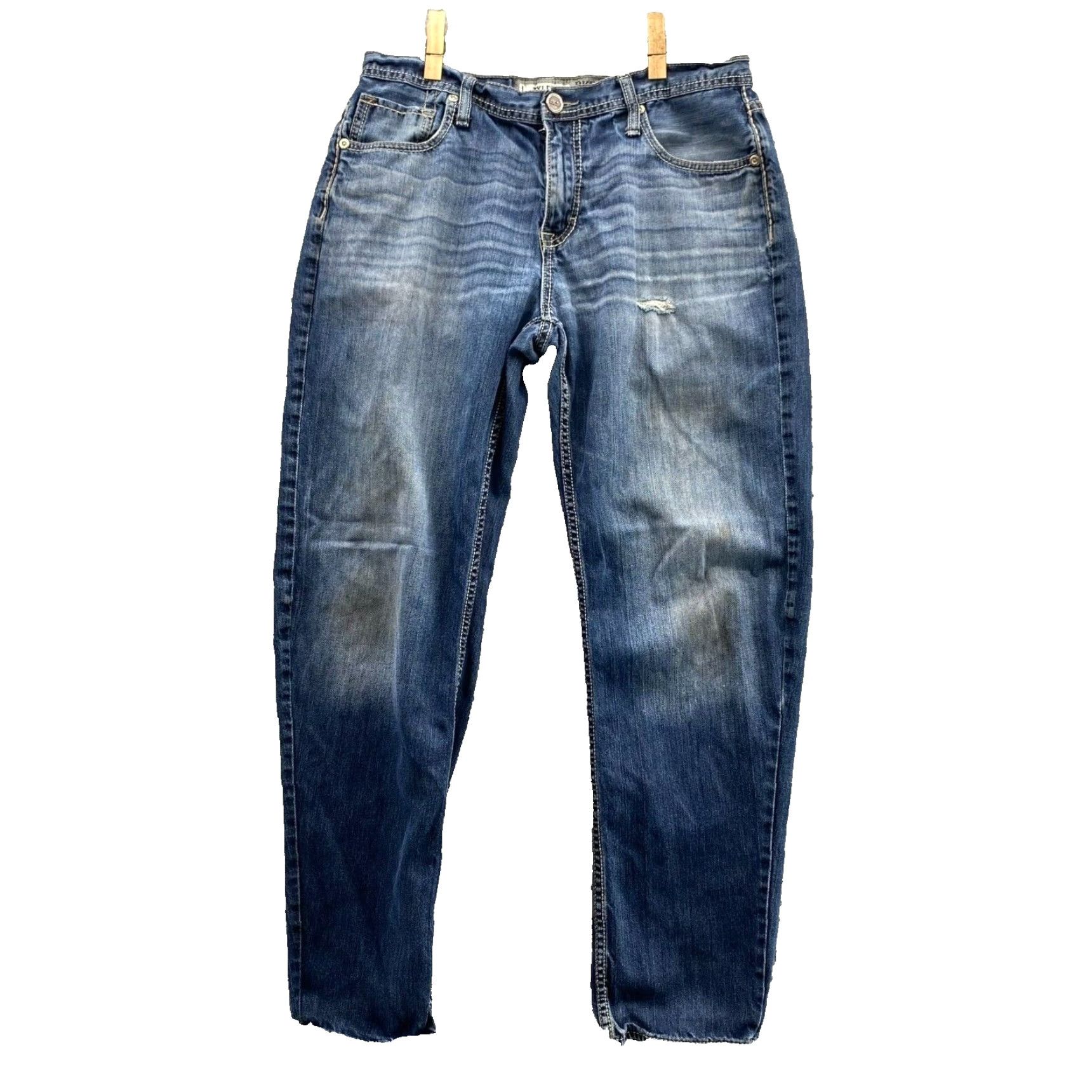 BKE VINTAGE Bke Tyler Jeans Men's 32X29* Blue Baggy Loose Straight Relaxed Western Core Y2k Size US 32 / EU 48 - 2 Thumbnail