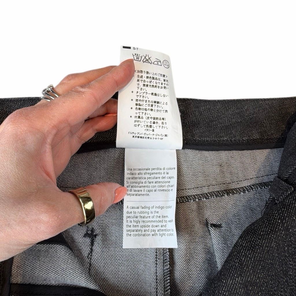Dolce & Gabbana NWT Dolce & Gabbana Women’s Collection Dark Wash Denim Mini Size 28" / US 6 / IT 42 - 12 Thumbnail