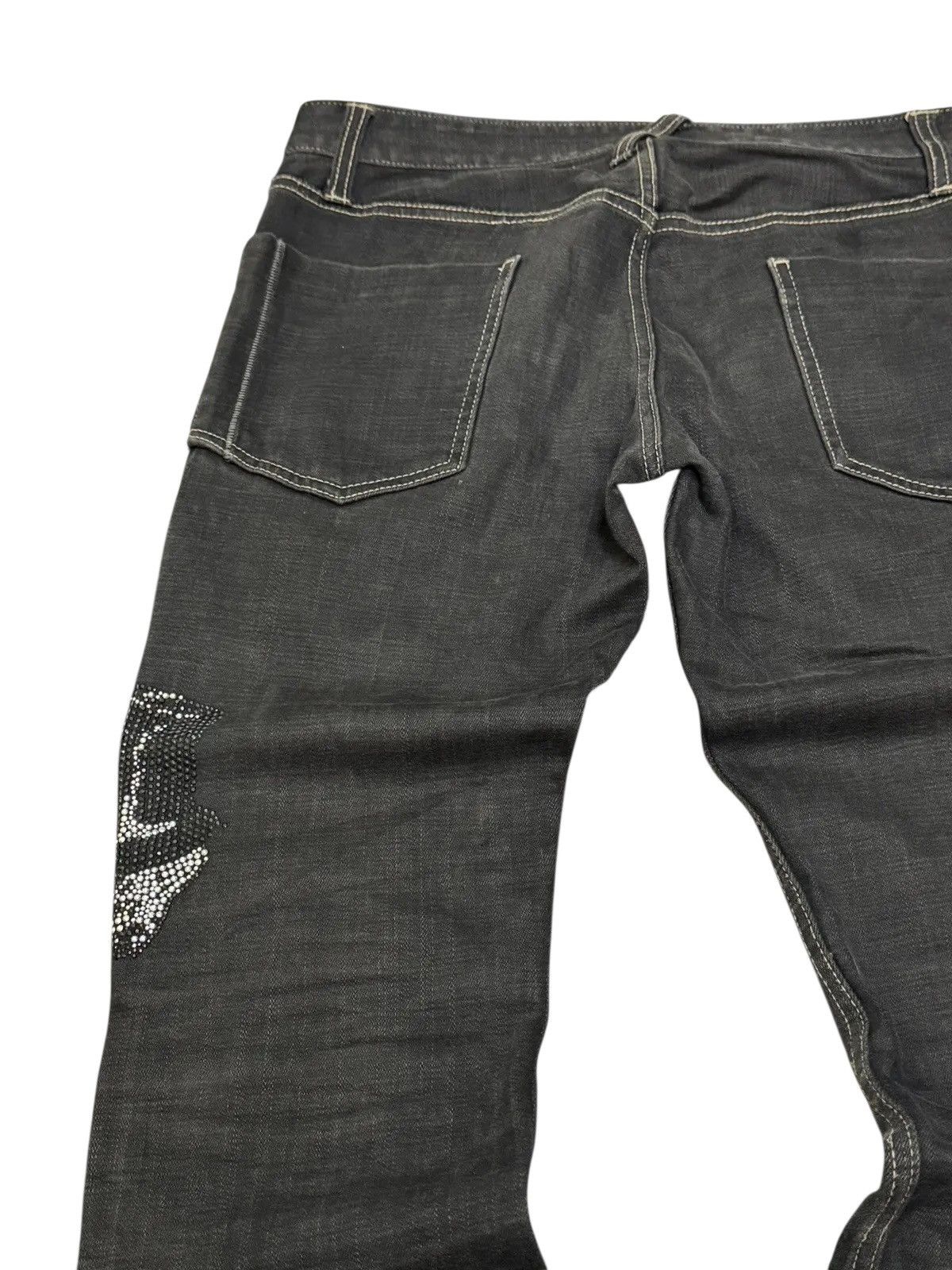 PPFM PPFM LEOPARD DESIGN SWAROVSKI ZIPPER DENIM JEANS Size US 32 / EU 48 - 8 Thumbnail