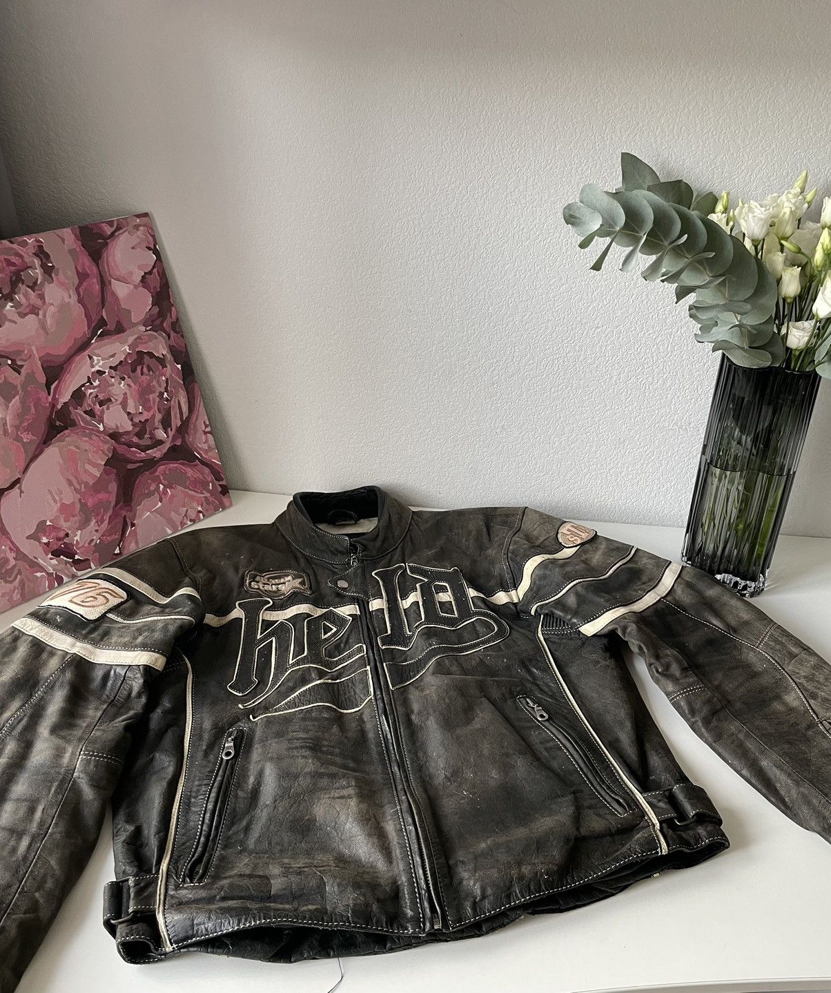 Vintage Vintage Held Racing Leather Jacket Punk Faded Brown Moto Y2K Size US XL / EU 56 / 4 - 5 Thumbnail