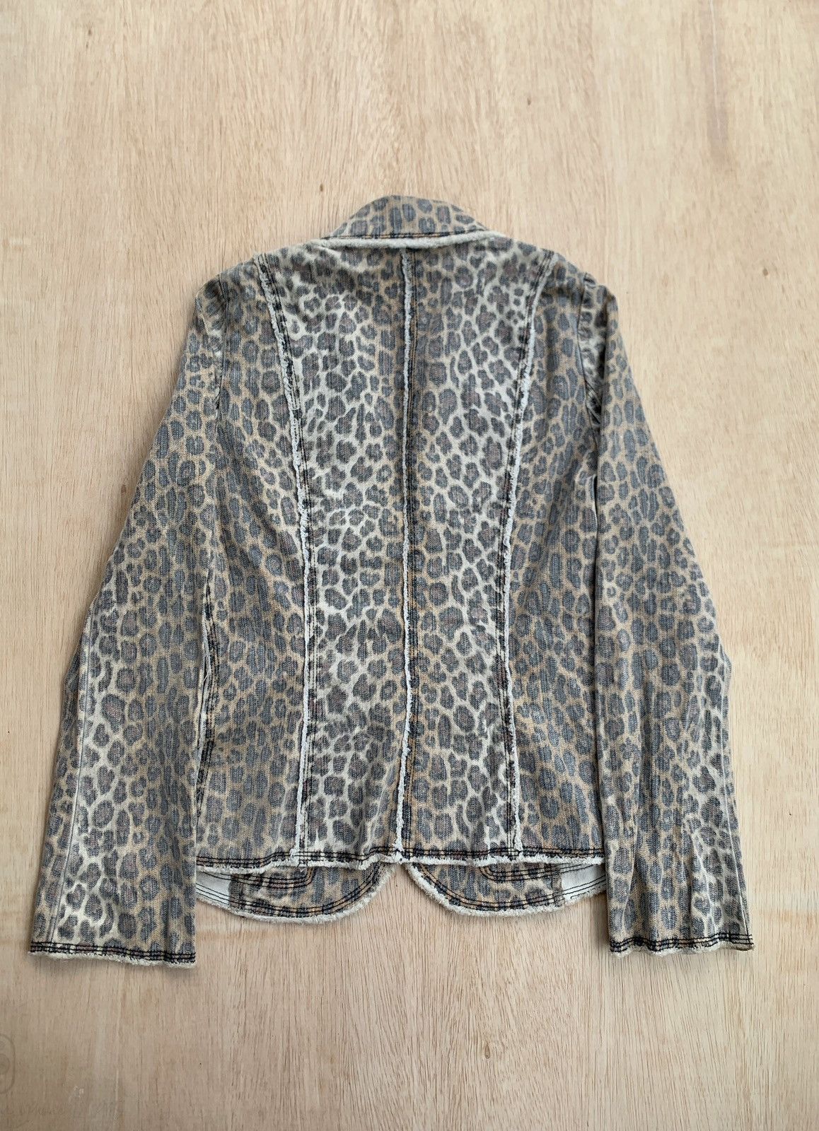 20471120 Vintage Leopard Blazer Ifsixwasnine Punk Style Size M / US 6-8 / IT 42-44 - 4 Thumbnail