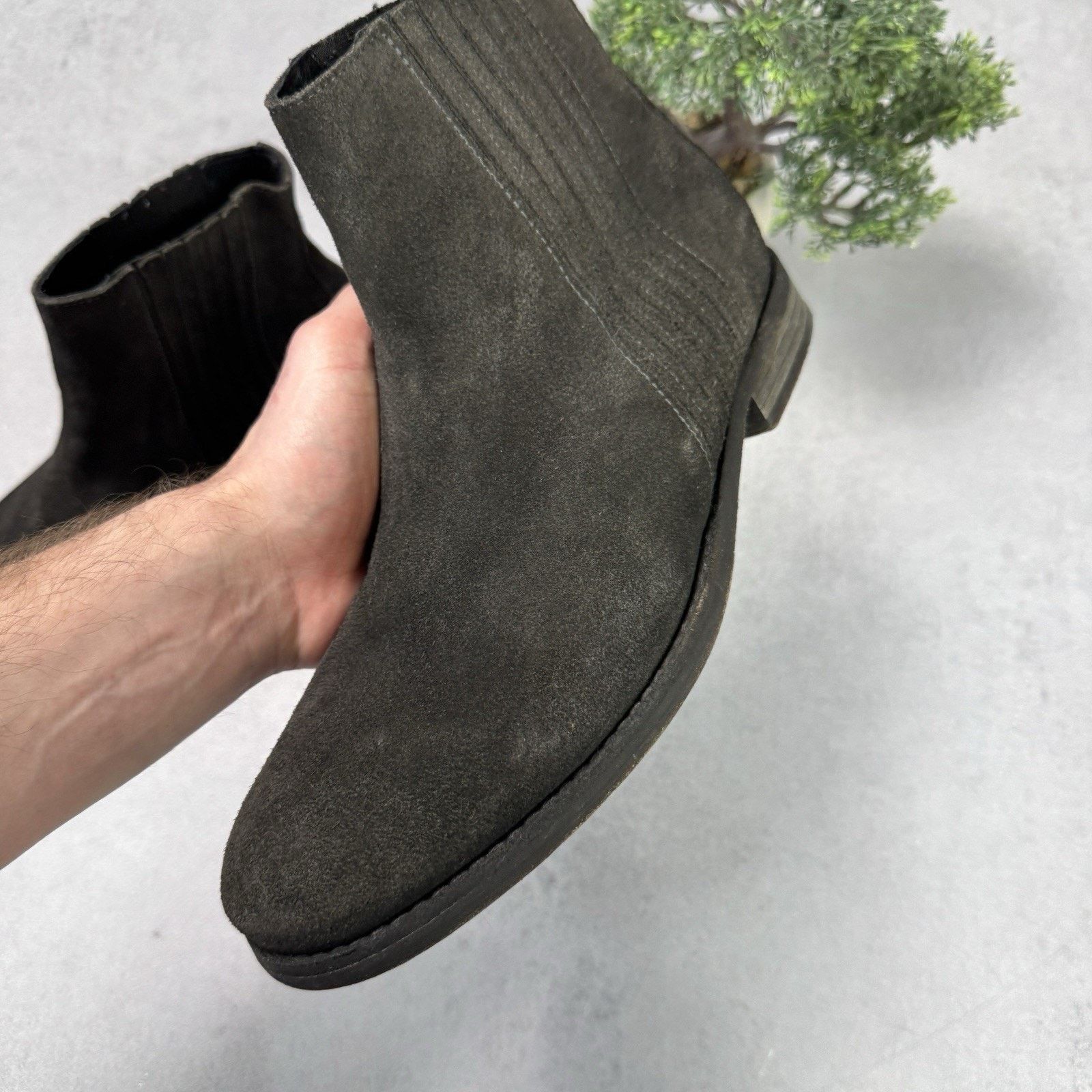 Allsaints Vintage Allsaints Men Suede Chelsea Size 42 US8.5 Grey Size US 8.5 / EU 41-42 - 13 Thumbnail
