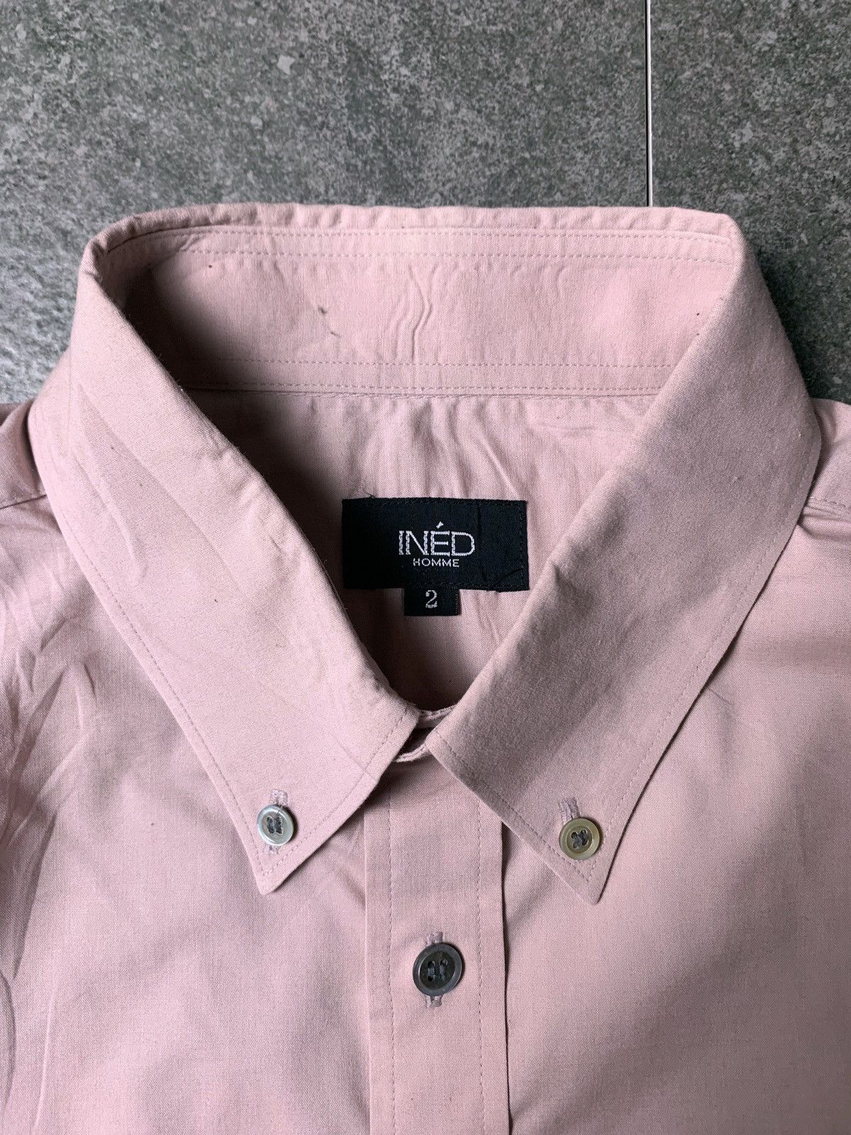 Yohji Yamamoto 2000s Ined Homme Single Pocket Harvard Shirt Size US L / EU 52-54 / 3 - 5 Thumbnail