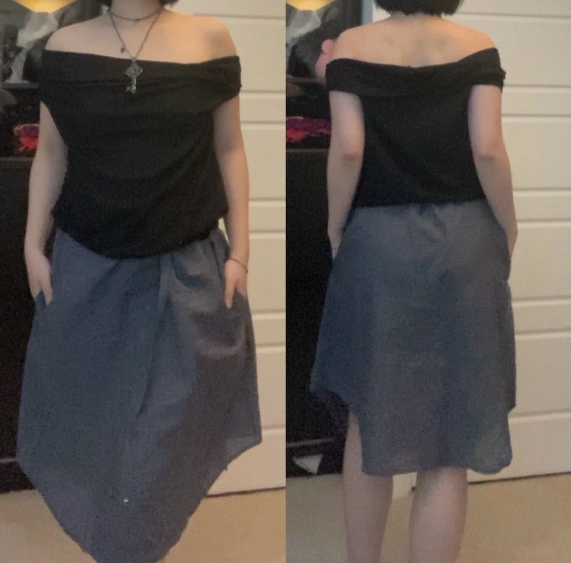 Limi Feu Yohji Yamamoto - Limi feu Wide Neck/Off-Shoulder Dress Size ONE SIZE - 6 Thumbnail