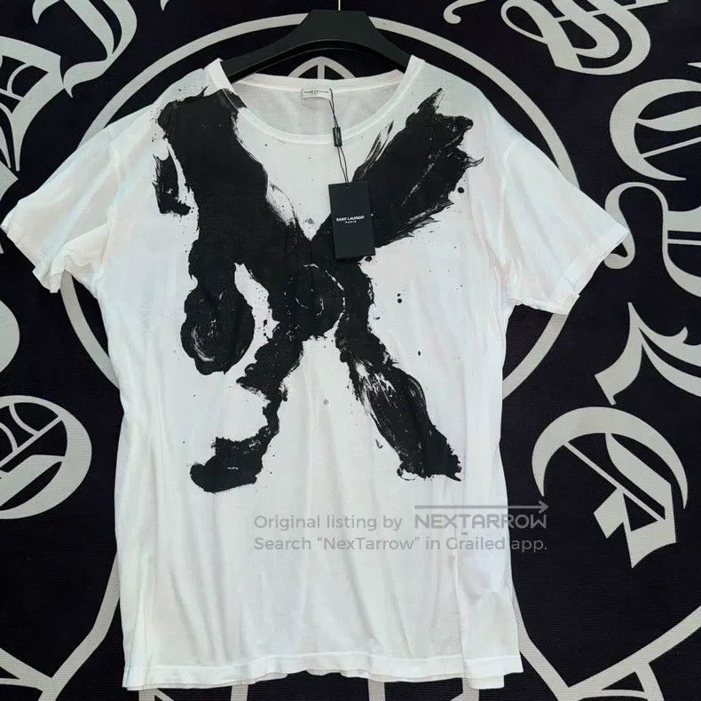 Saint Laurent Paris Saint Laurent Paris Ink Wash Grandeur Short Sleeve Size US XXL / EU 58 / 5 - 1 Thumbnail